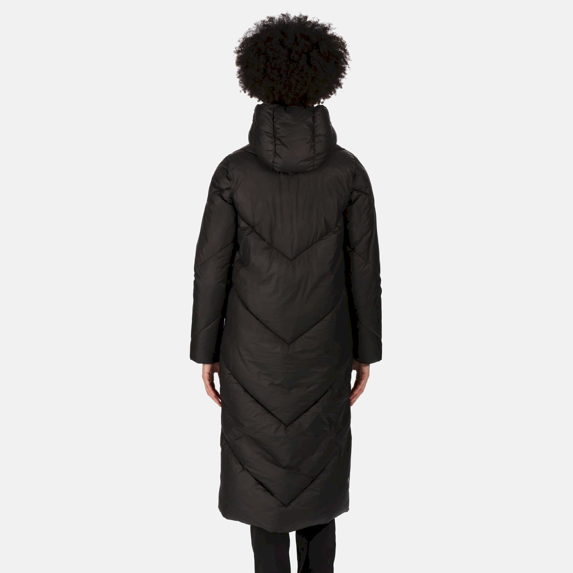 Women's Longley Longline Quilted Jacket | Black