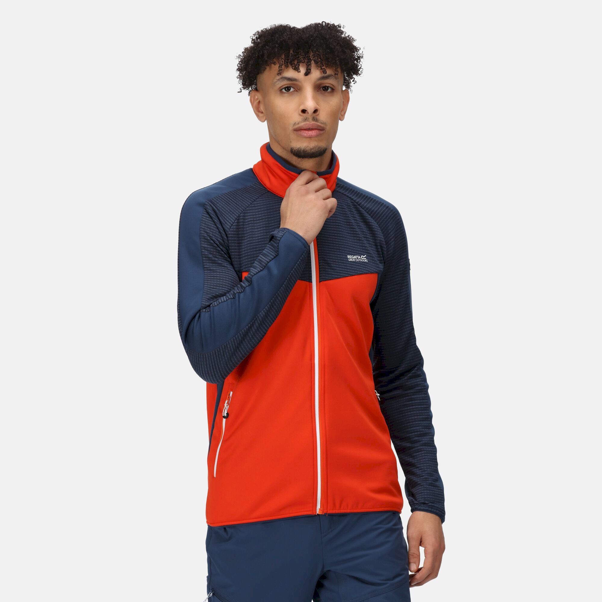 Men's Yare VI Softshell Jacket | Rusty Orange Admiral Blue