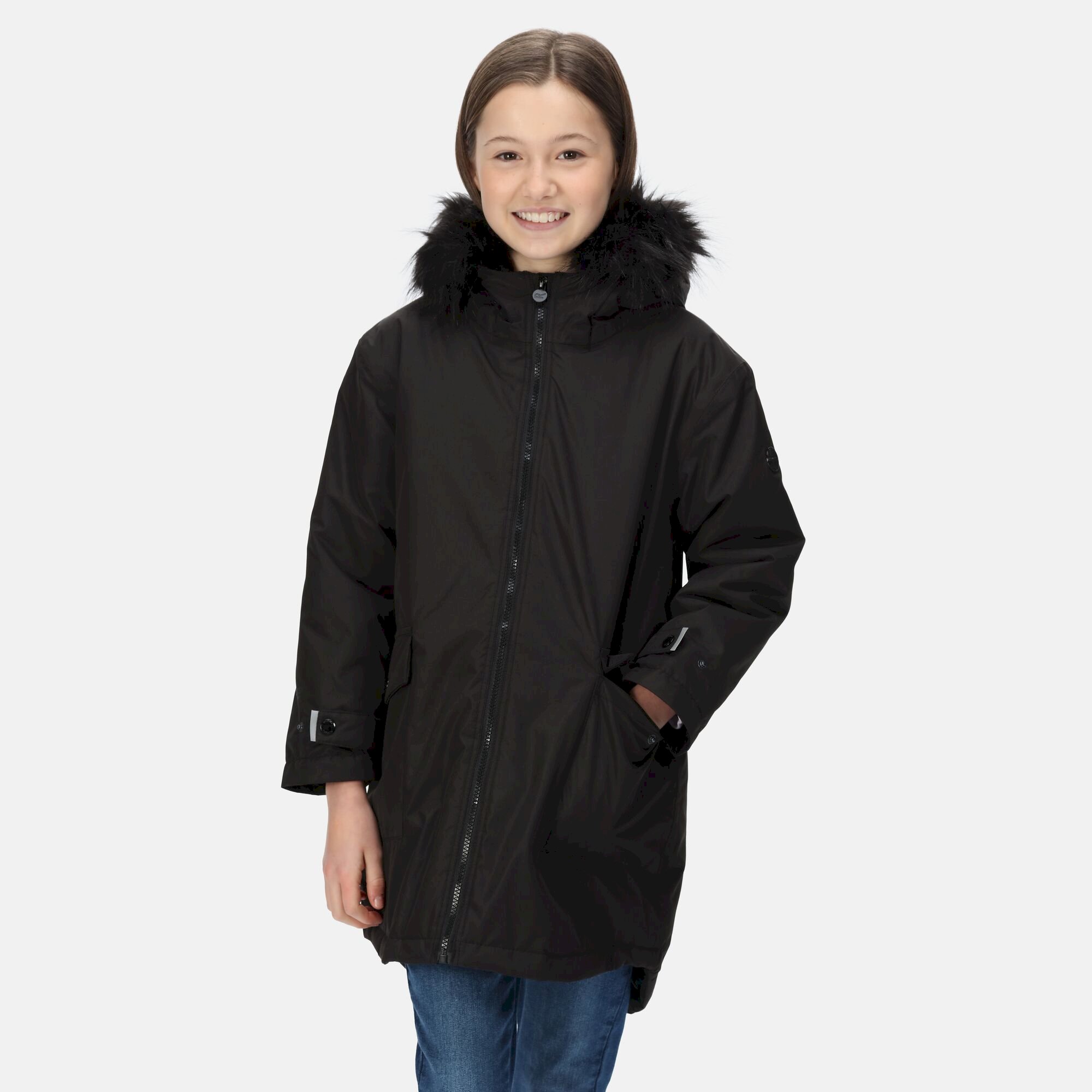 Kids' Adelyn Waterproof Parka Jacket | Black