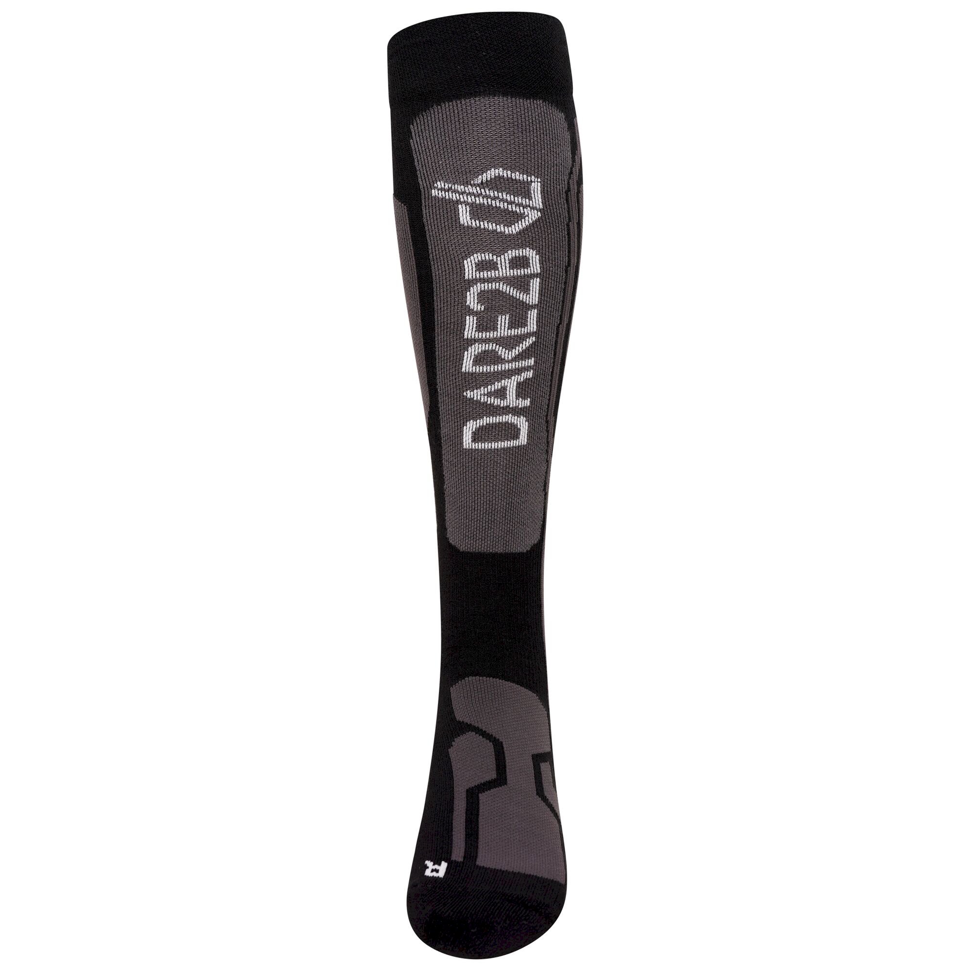 Dare 2b - Women's Performance Premium Ski Socks | Black Ebony Grey