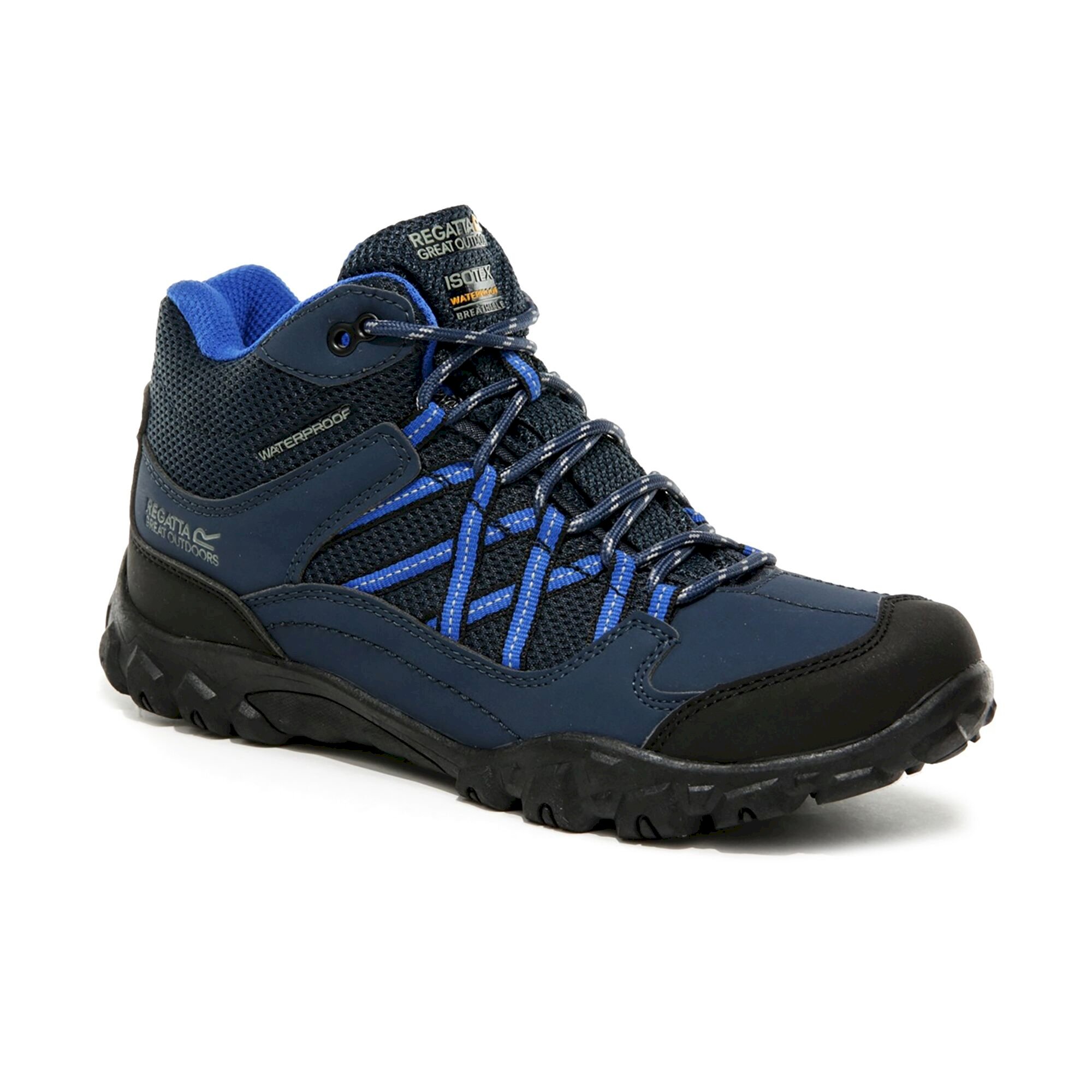 Kids' Edgepoint Waterproof Mid Walking Boots | Deep Space Imperial Blue