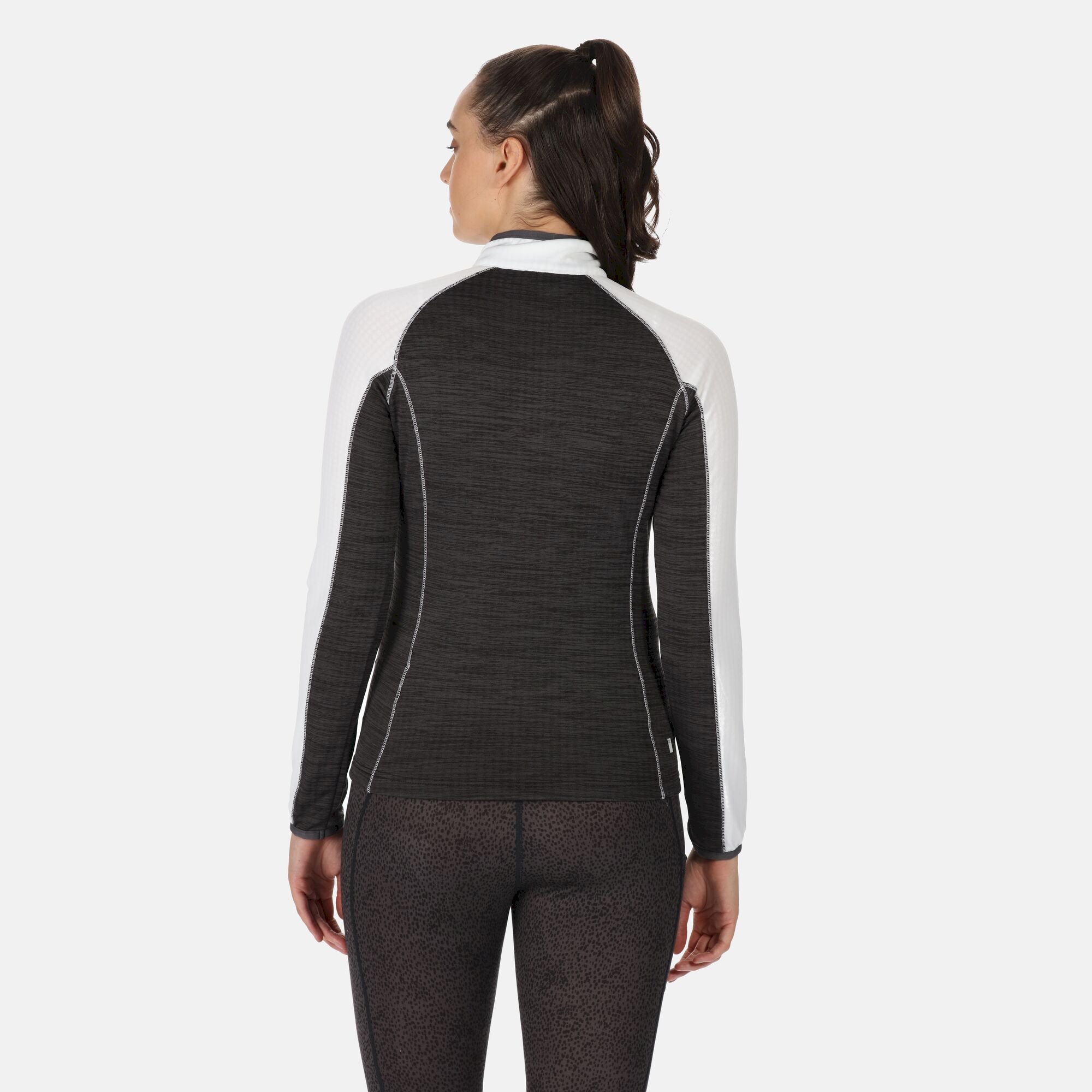 Women's Hepley Lightweight Half Zip Fleece | White Seal Grey Marl