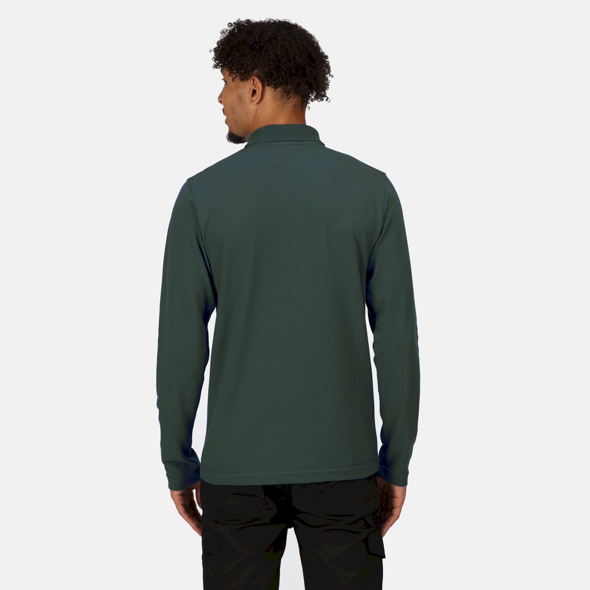 Men's 65/35 LS Polo Top | Dark Green