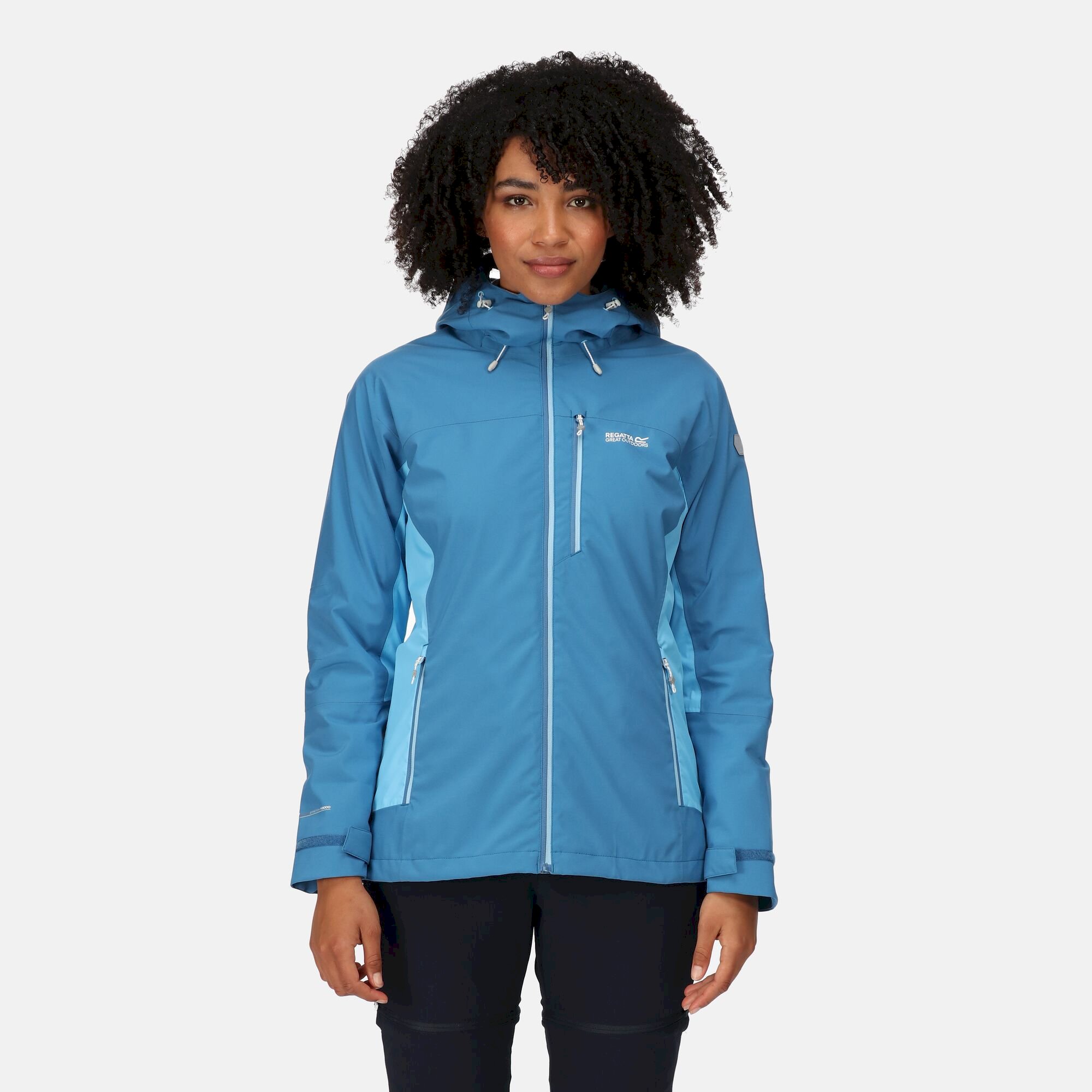Women's Highton Stretch III Waterproof Jacket | Vallarta Blue Ethereal Blue