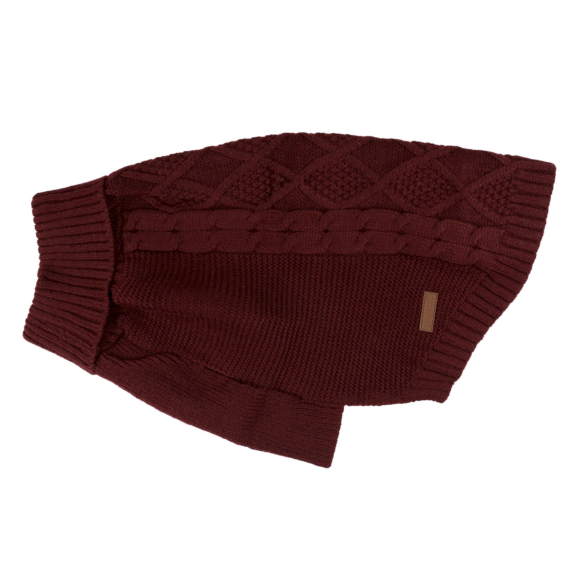 Knitted Dog Jumper | Claret