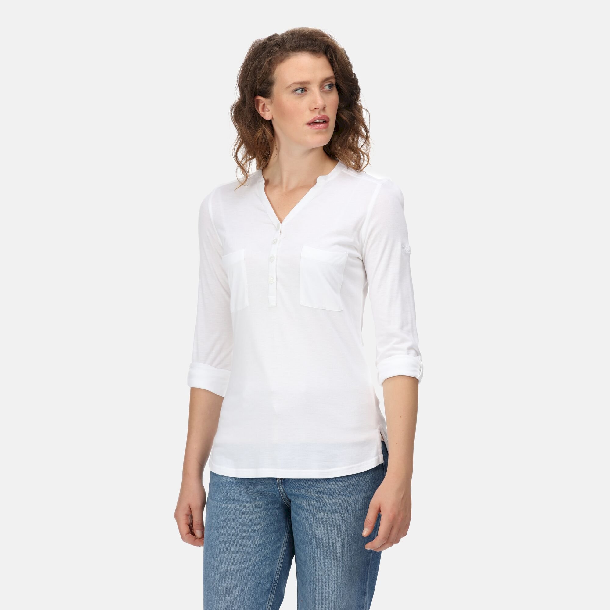 Women's Fflur II 3/4 Sleeve Shirt | White