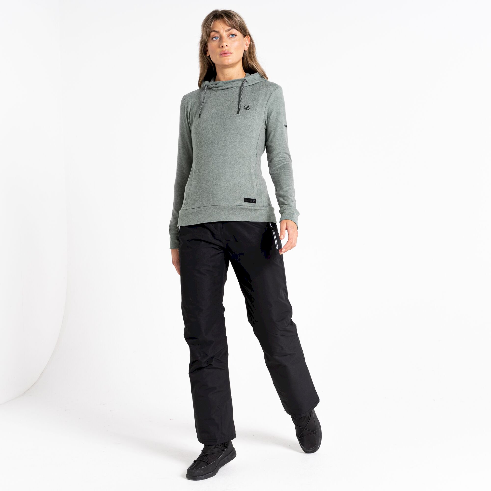 Dare 2b - Women's Out & Out Overhead Hooded Fleece | Duck Green Marl