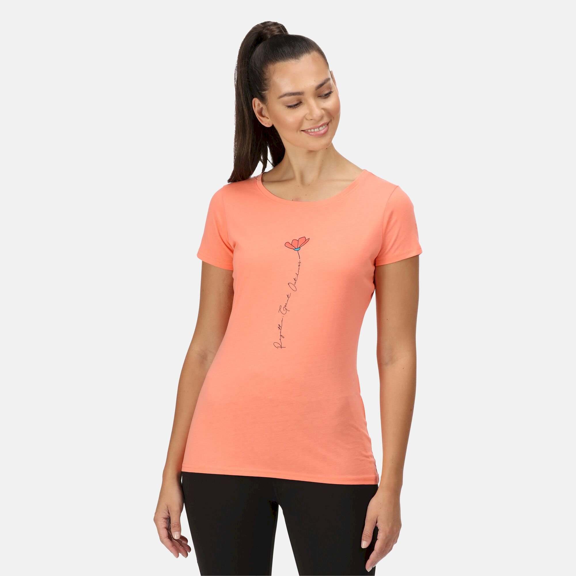 Women's Breezed II Print T-Shirt | Fusion Coral
