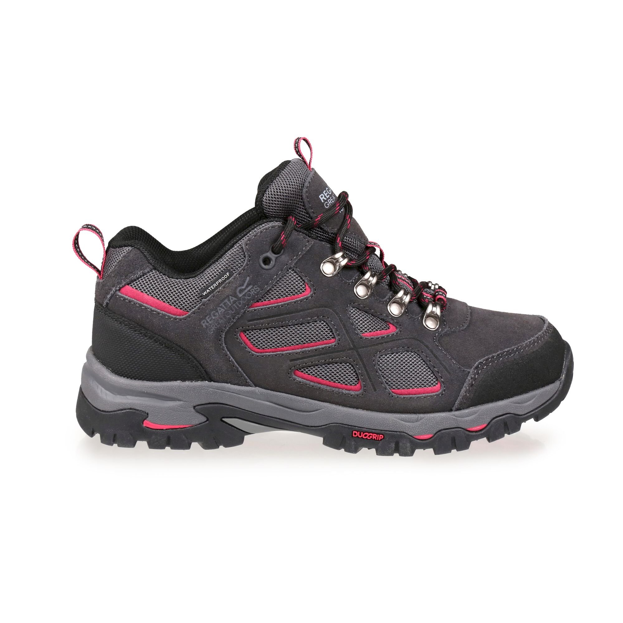 Women's Tebay Waterproof Low Walking Shoes | Ash Dark Cerise