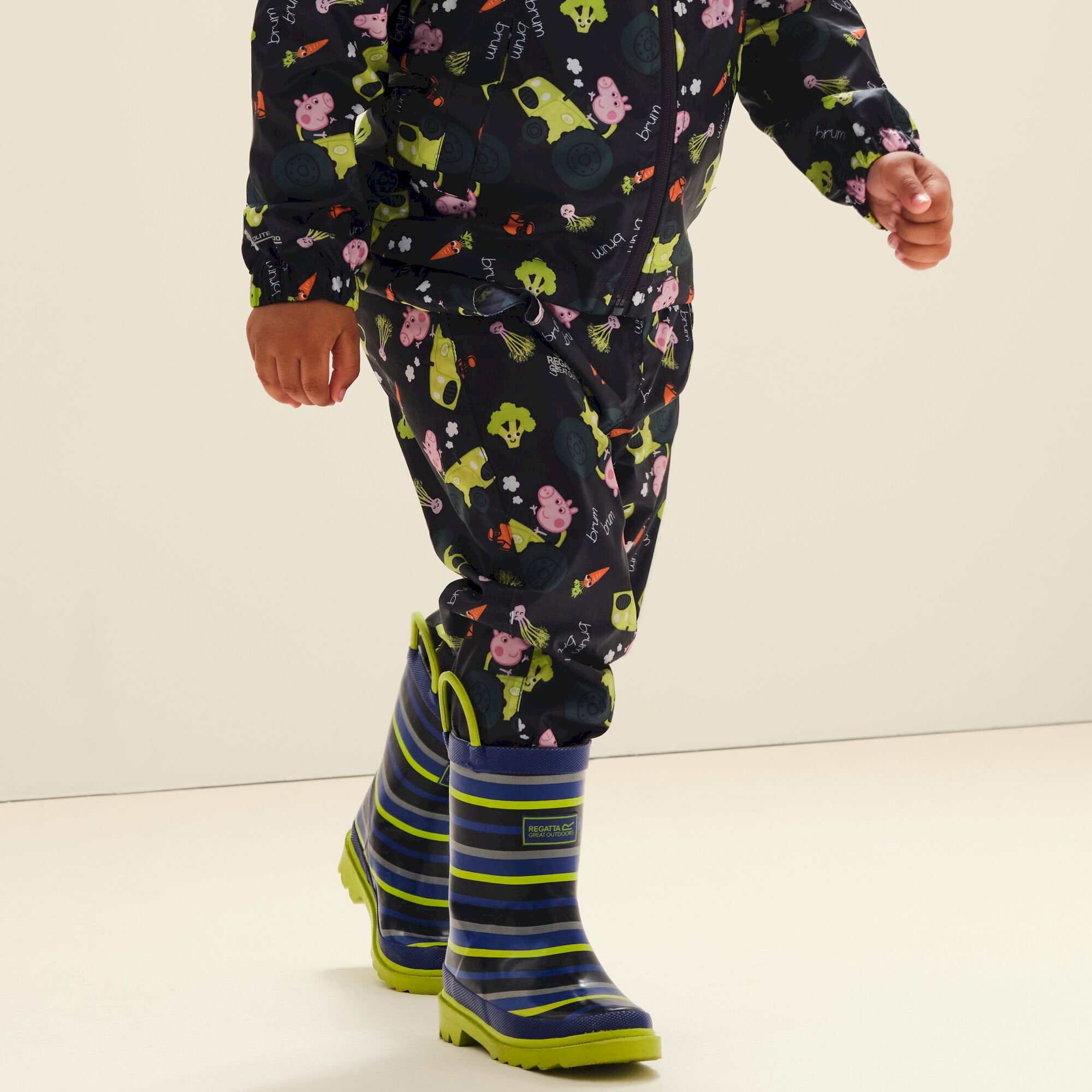 Peppa Pig Waterproof Pack-It Overtrousers | Navy