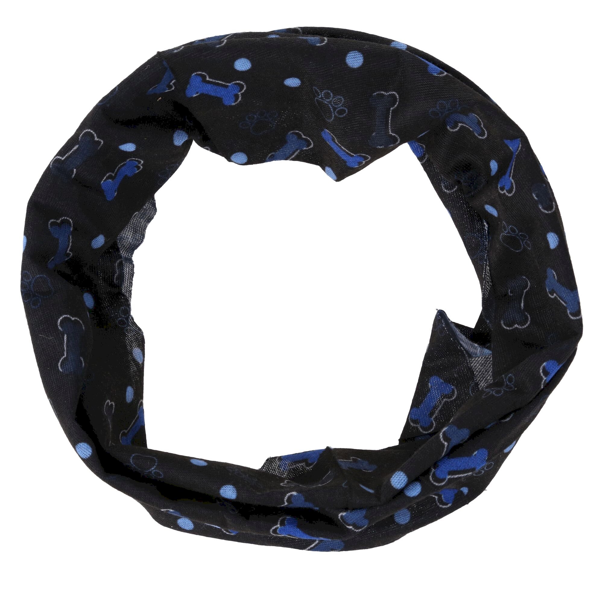 Dog Knitted Stretch Multitube | Navy Bone Print
