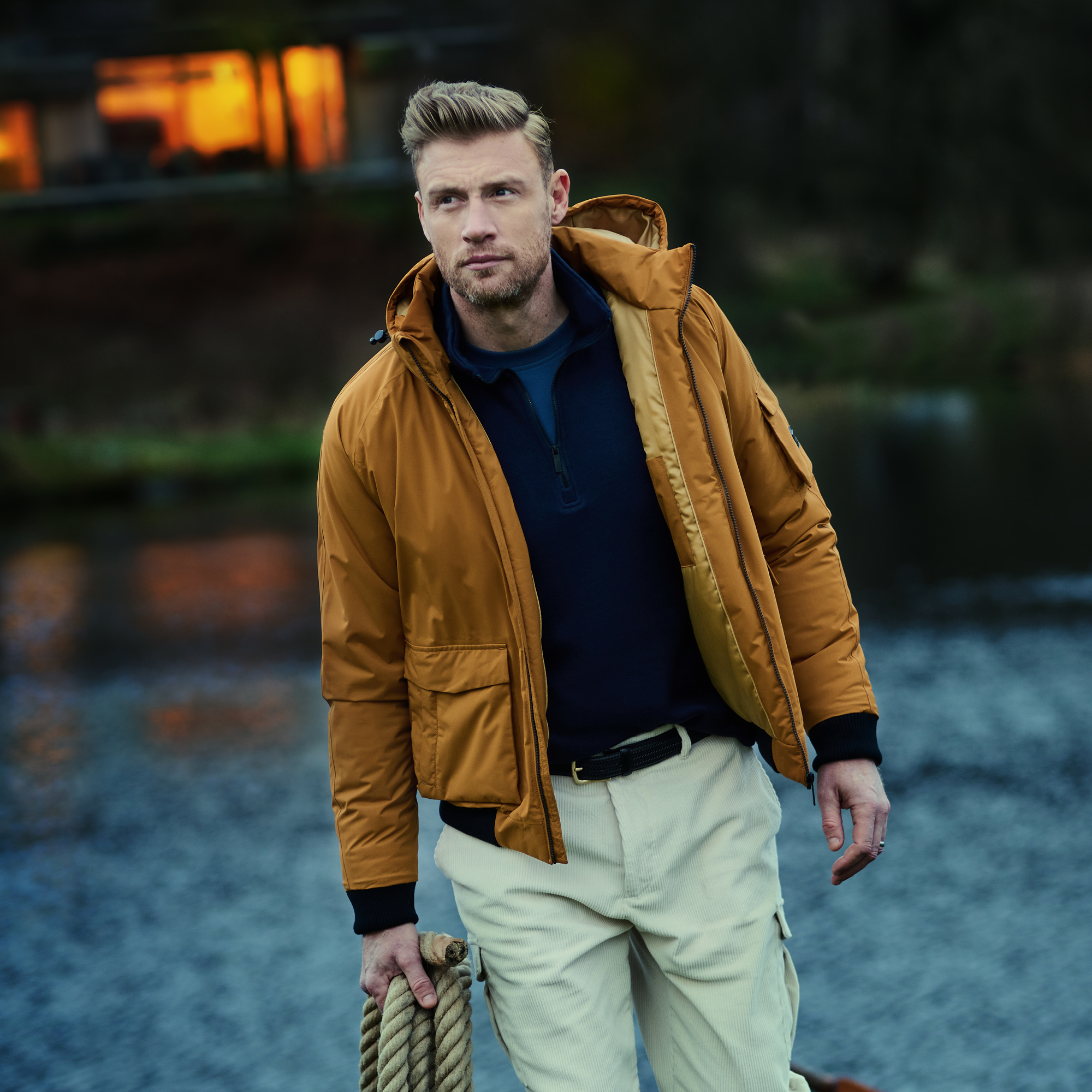 Freddie Flintoff Collection - Faizan Waterproof Jacket | Cathay Spice