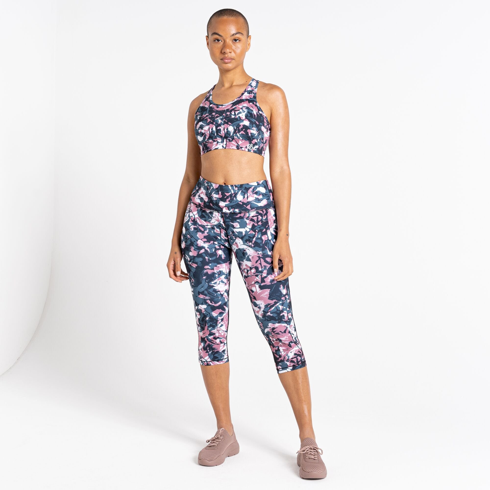 Dare 2b - Women's Influential 3/4 Recycled Leggings | Mesa Rose Floral Print