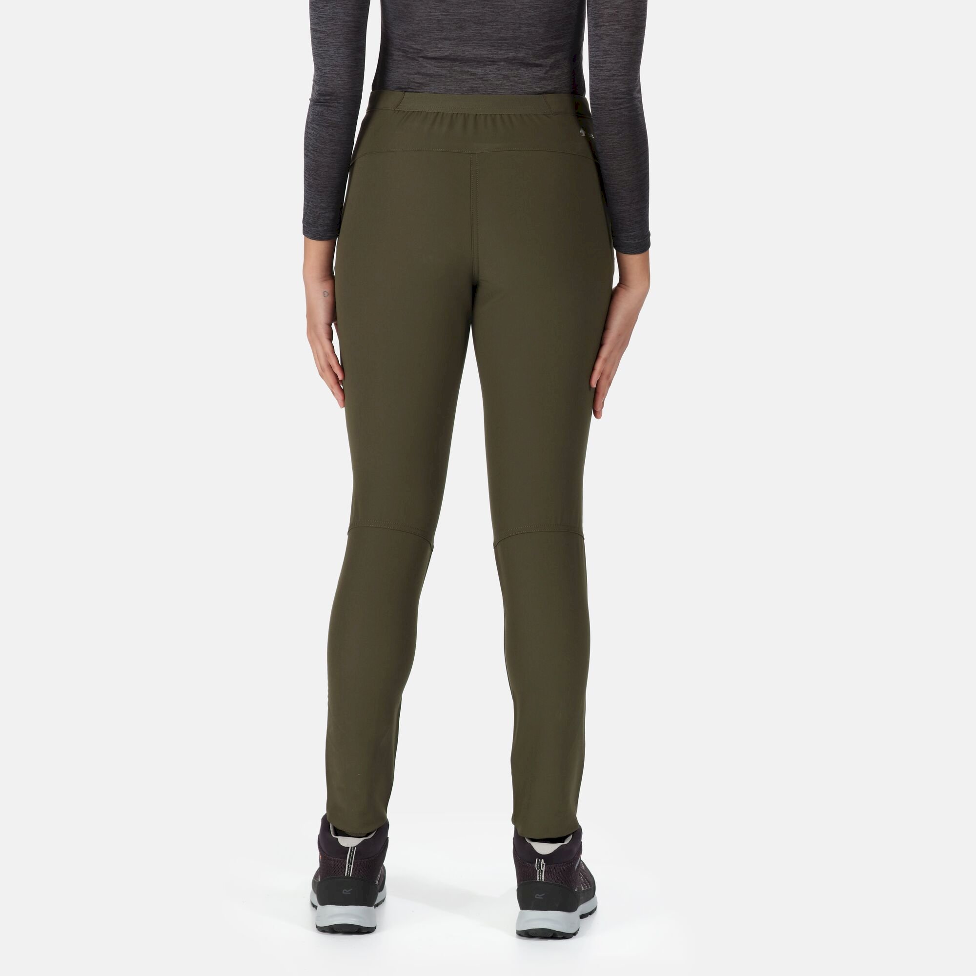 Women's Pentre Stretch Walking Trousers | Dark Khaki