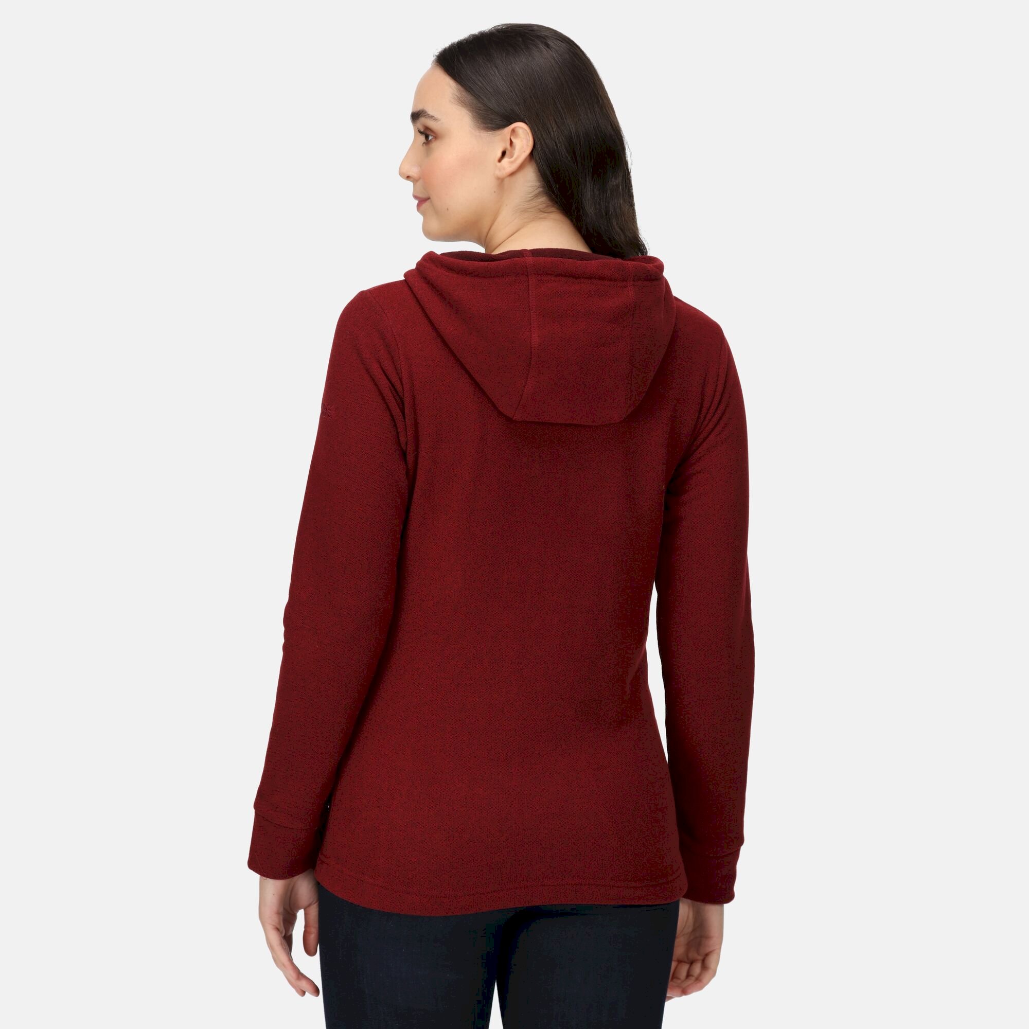 Women's Kizmit II Hooded Marl Fleece | Cabernet Two Tone