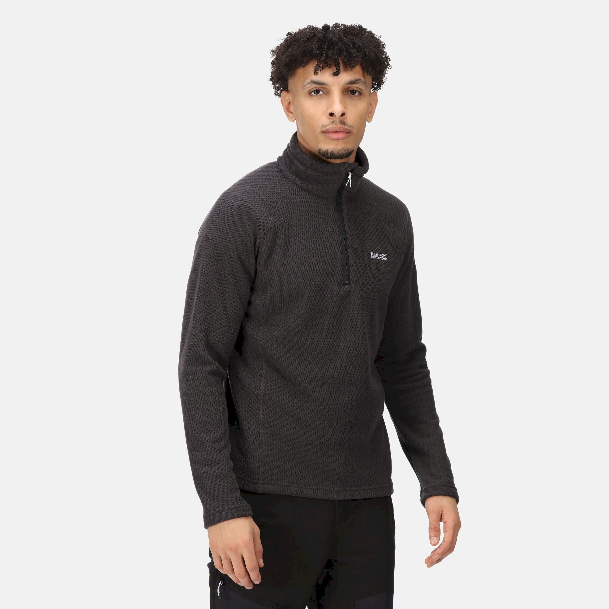 Men's Kenger Half Zip Midweight Fleece | Ash