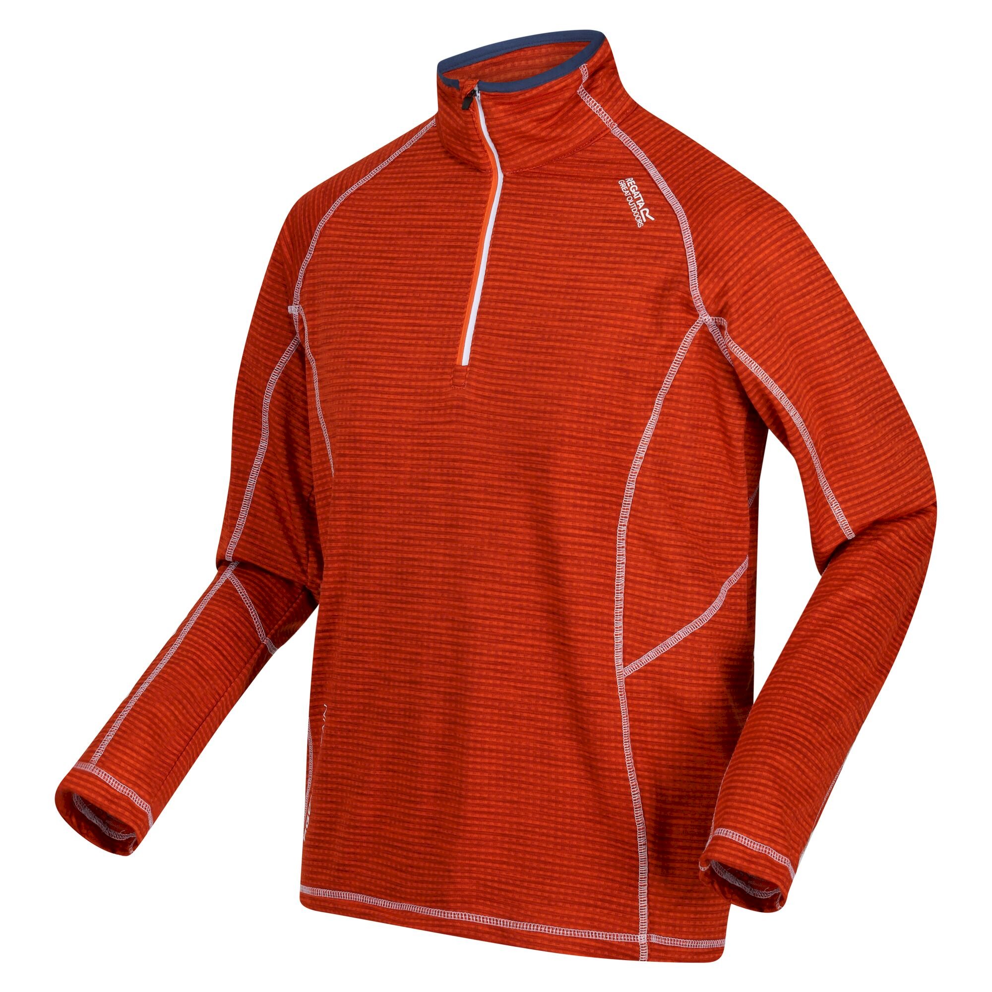 Men's Yonder Half Zip Top | Rusty Orange