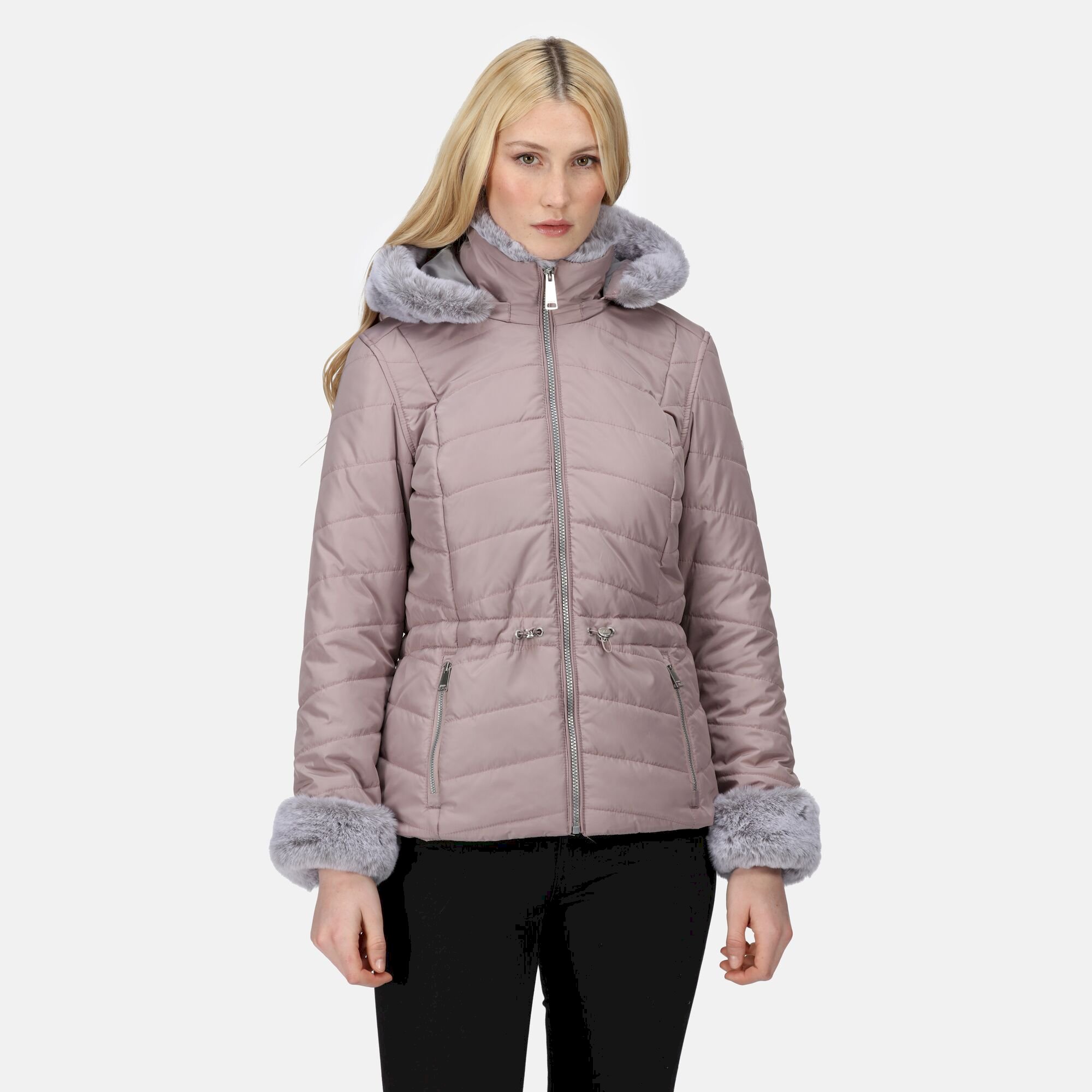 Women's Willabella Fur Detail Jacket | Lilac Chalk