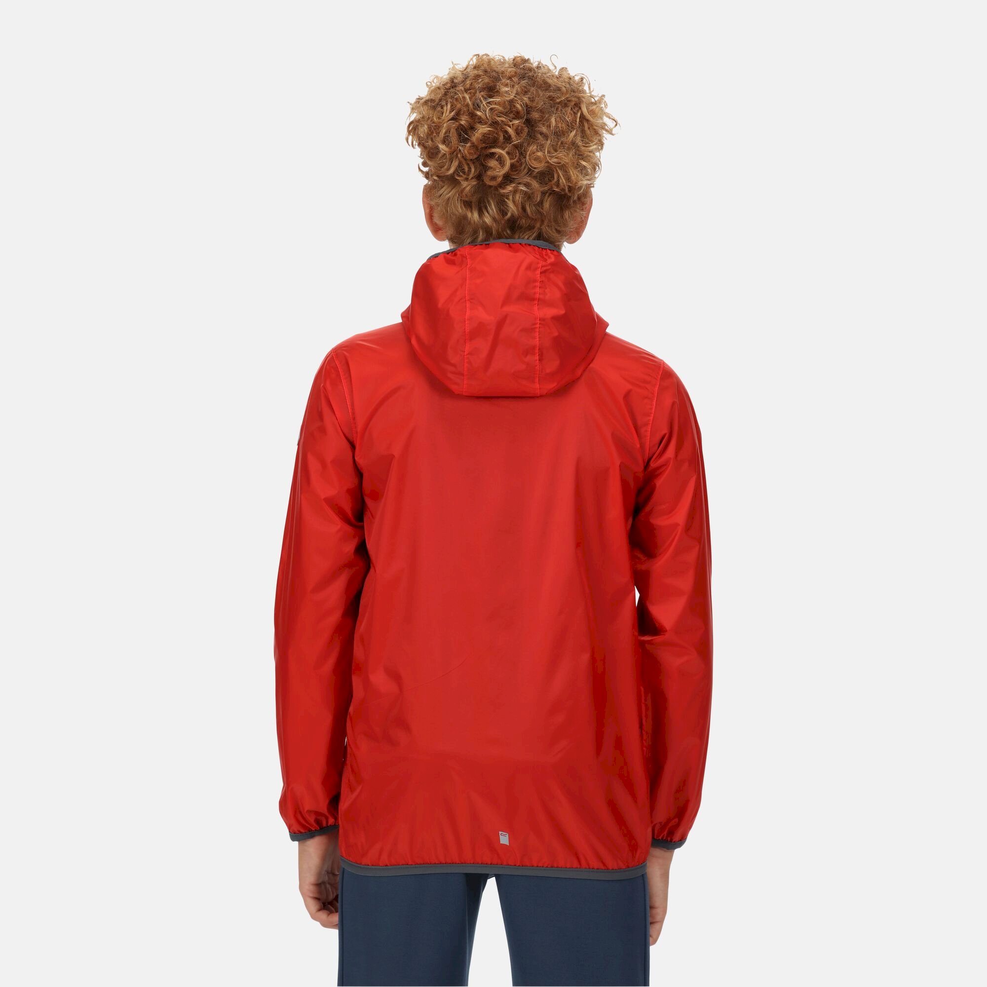 Kids' Lever II Waterproof Packaway Jacket | Fiery Red