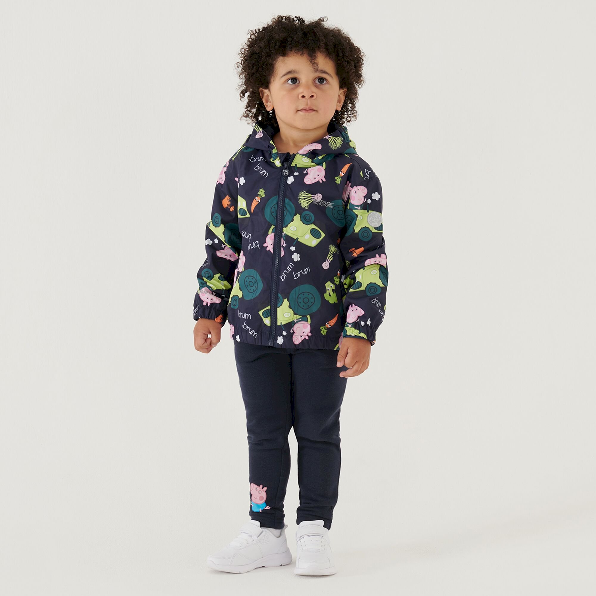 Peppa Pig Muddy Puddle Waterproof Jacket | Navy