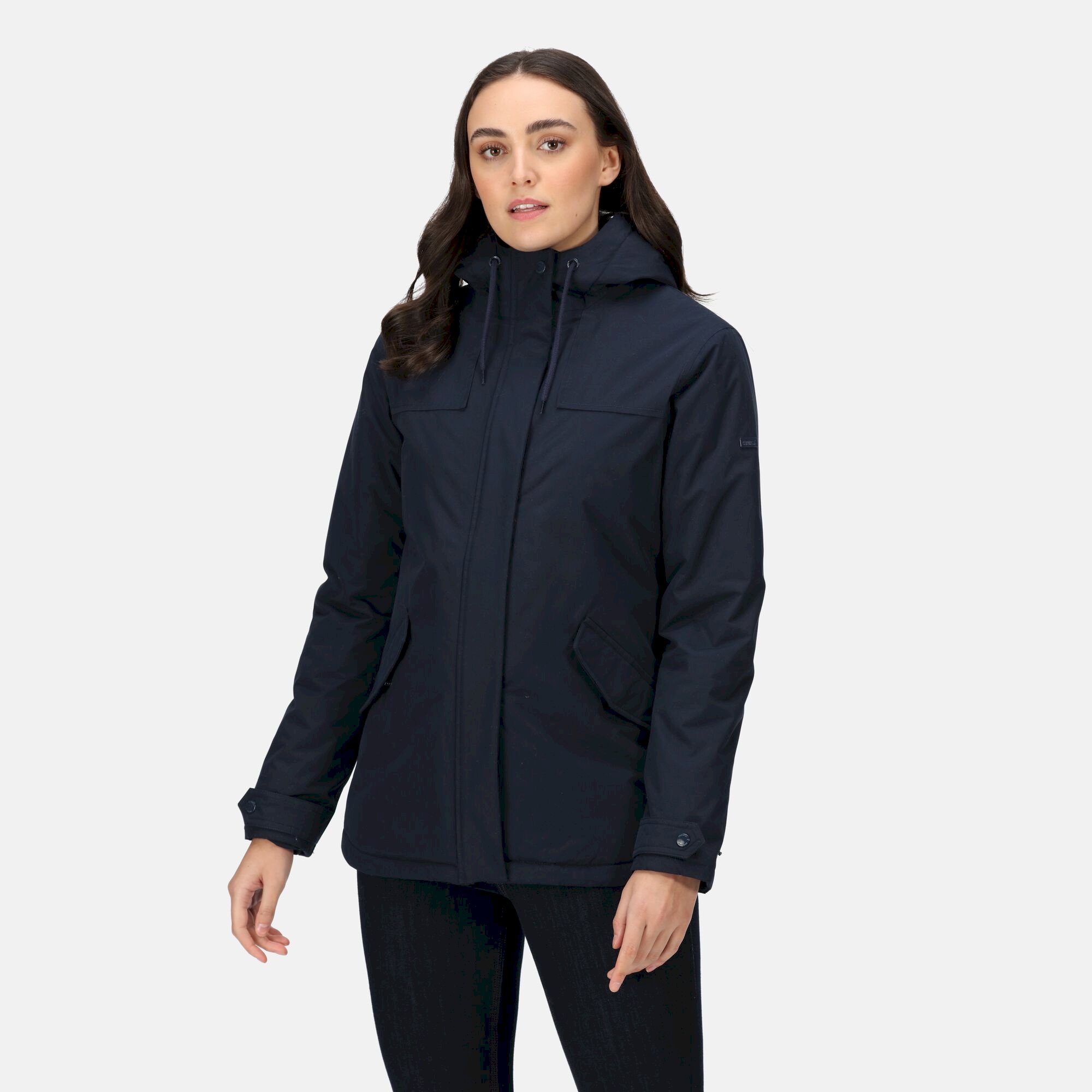 Women's Bria Fur Lined Waterproof Jacket | Navy