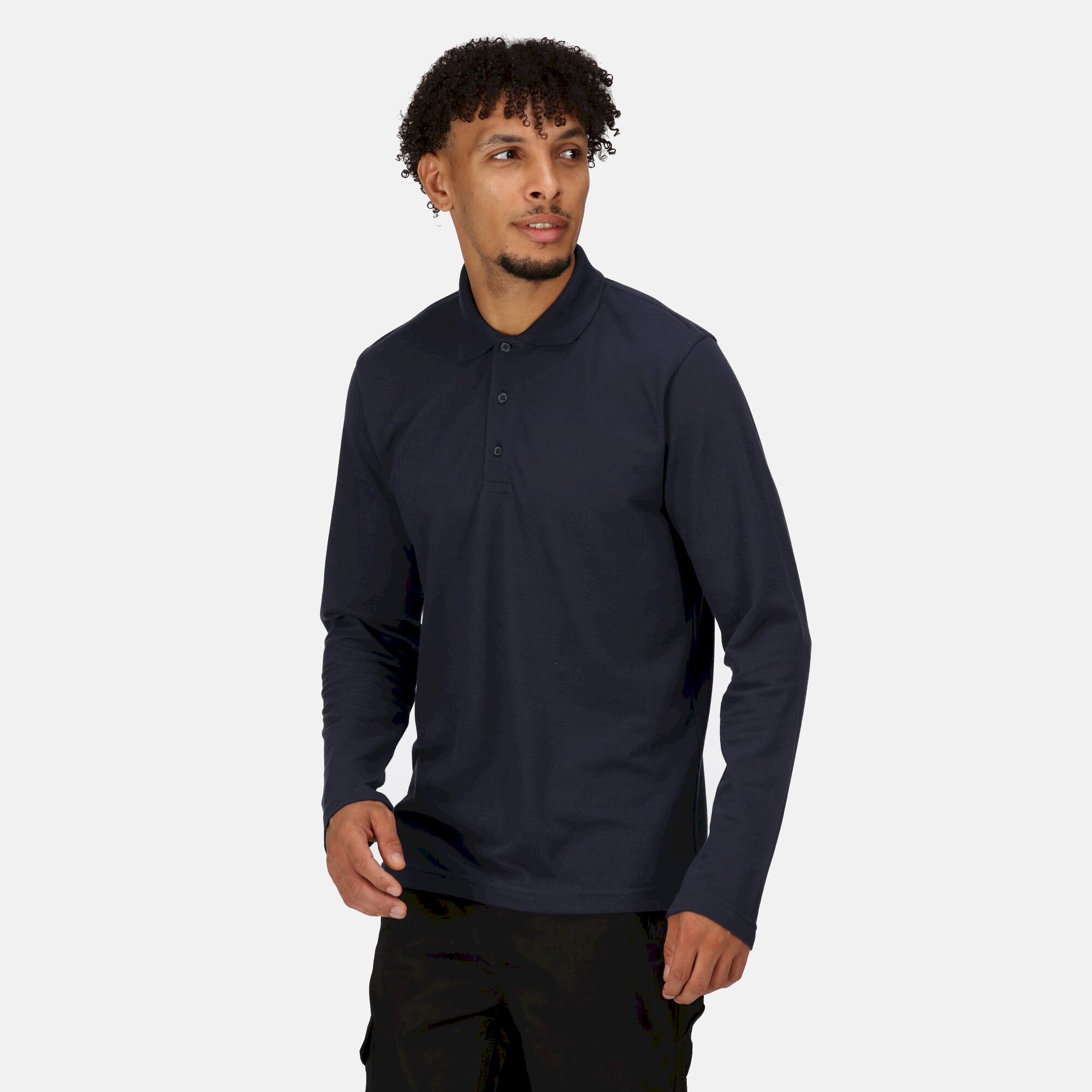 Men's 65/35 LS Polo Top | Navy