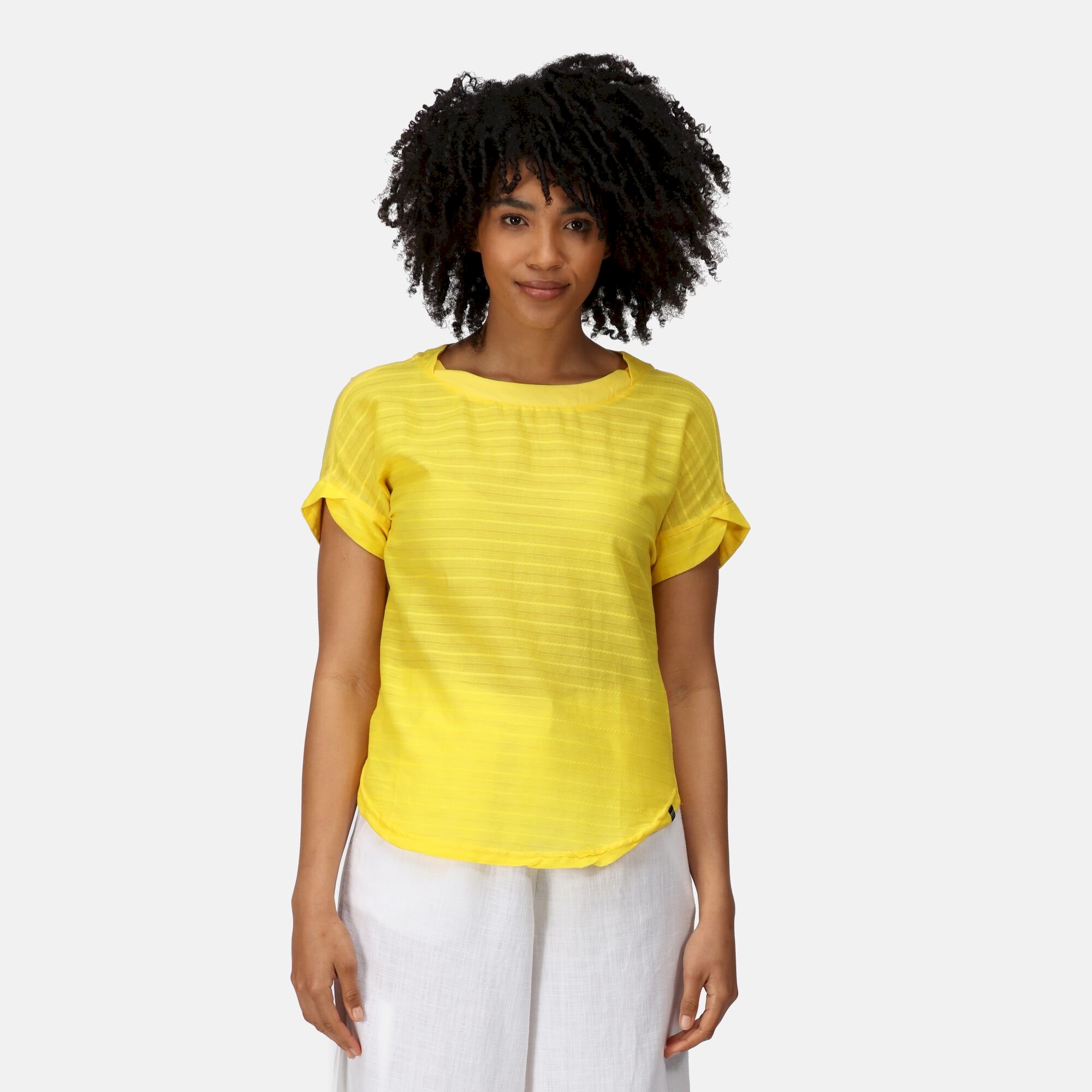 Women's Adine Stripe T-Shirt | Maize Yellow
