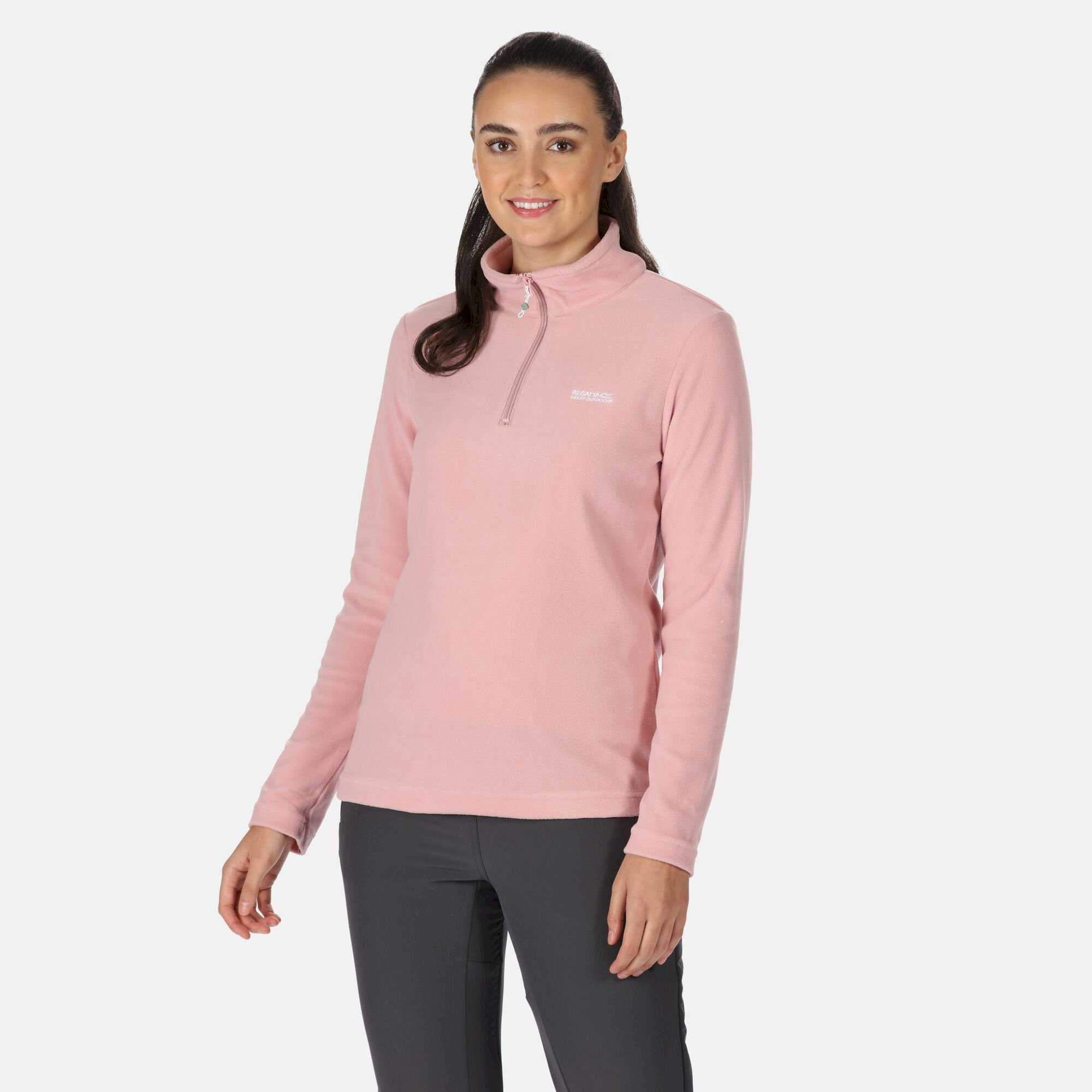 Women's Sweethart Lightweight Half-Zip Fleece | Powder Pink