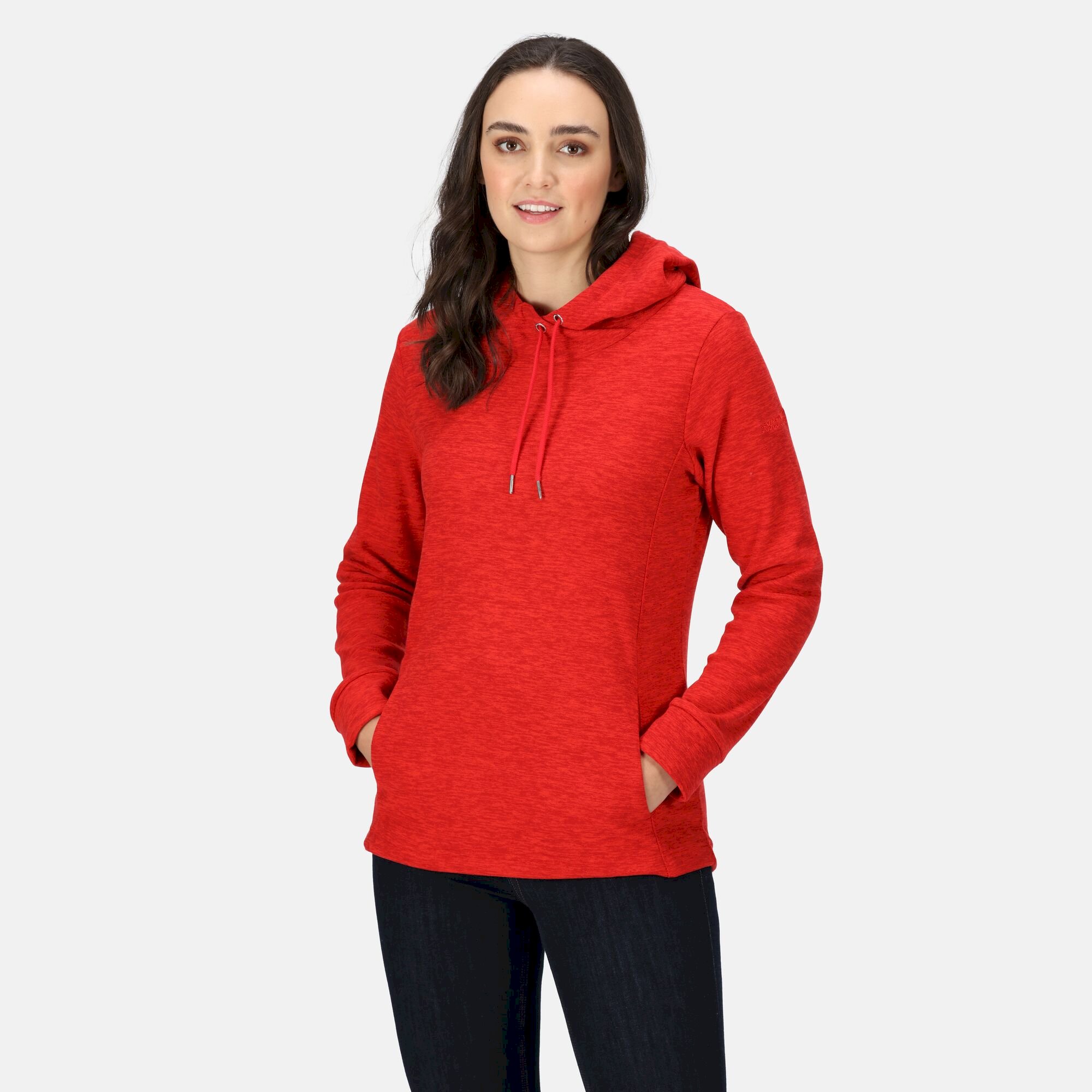 Women's Kizmit II Hooded Marl Fleece | Code Red Marl