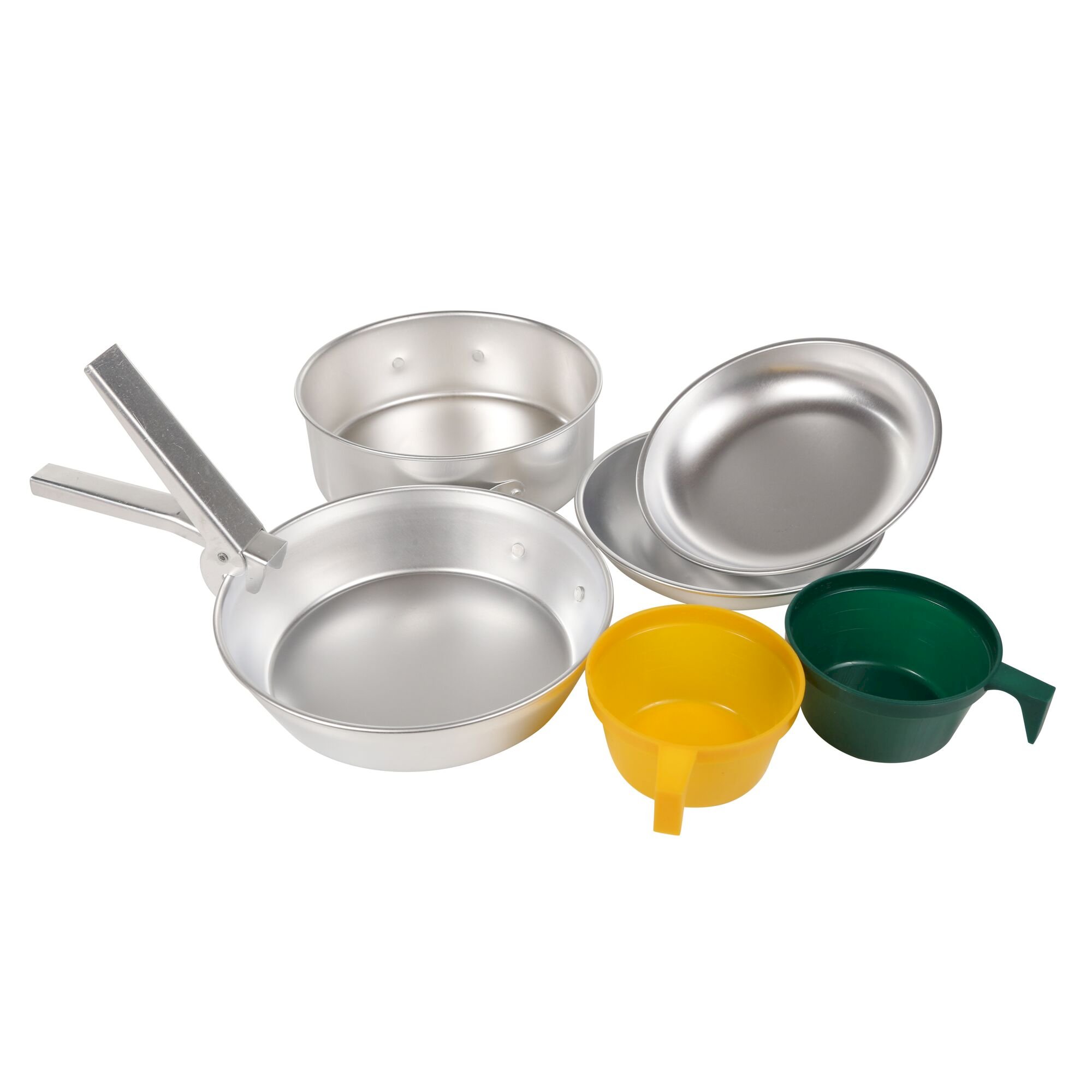 Compact Stainless Steel Cook Set with Storage Bag | Silver