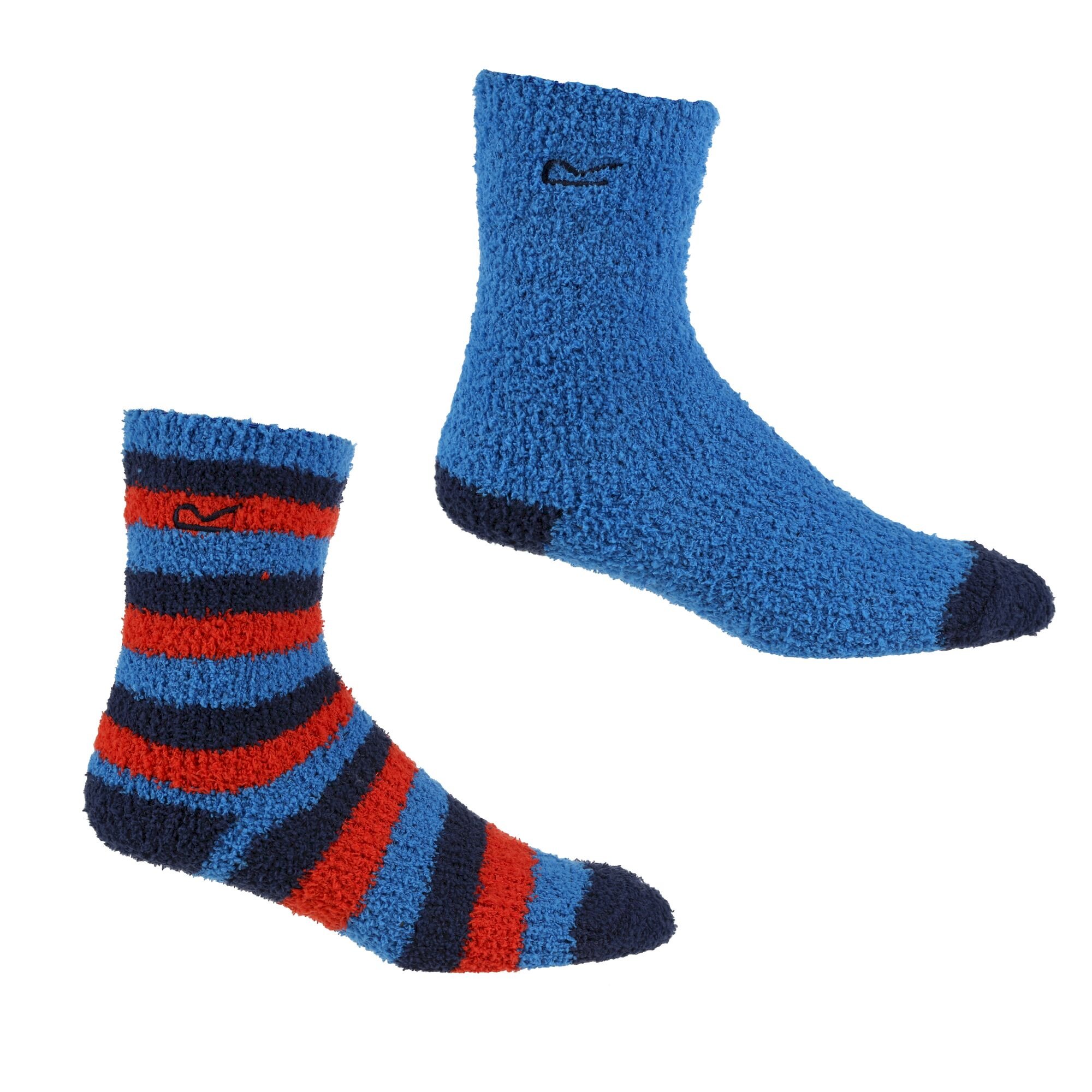 Kids' 2 Pair Cosy Socks | Hawaiian Blue Mix