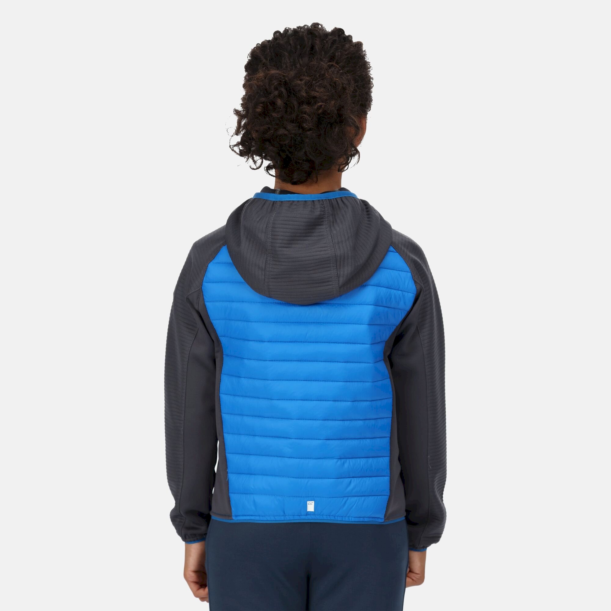 Kids' Kielder V Hybrid Insulated Jacket | Imperial Blue India Grey