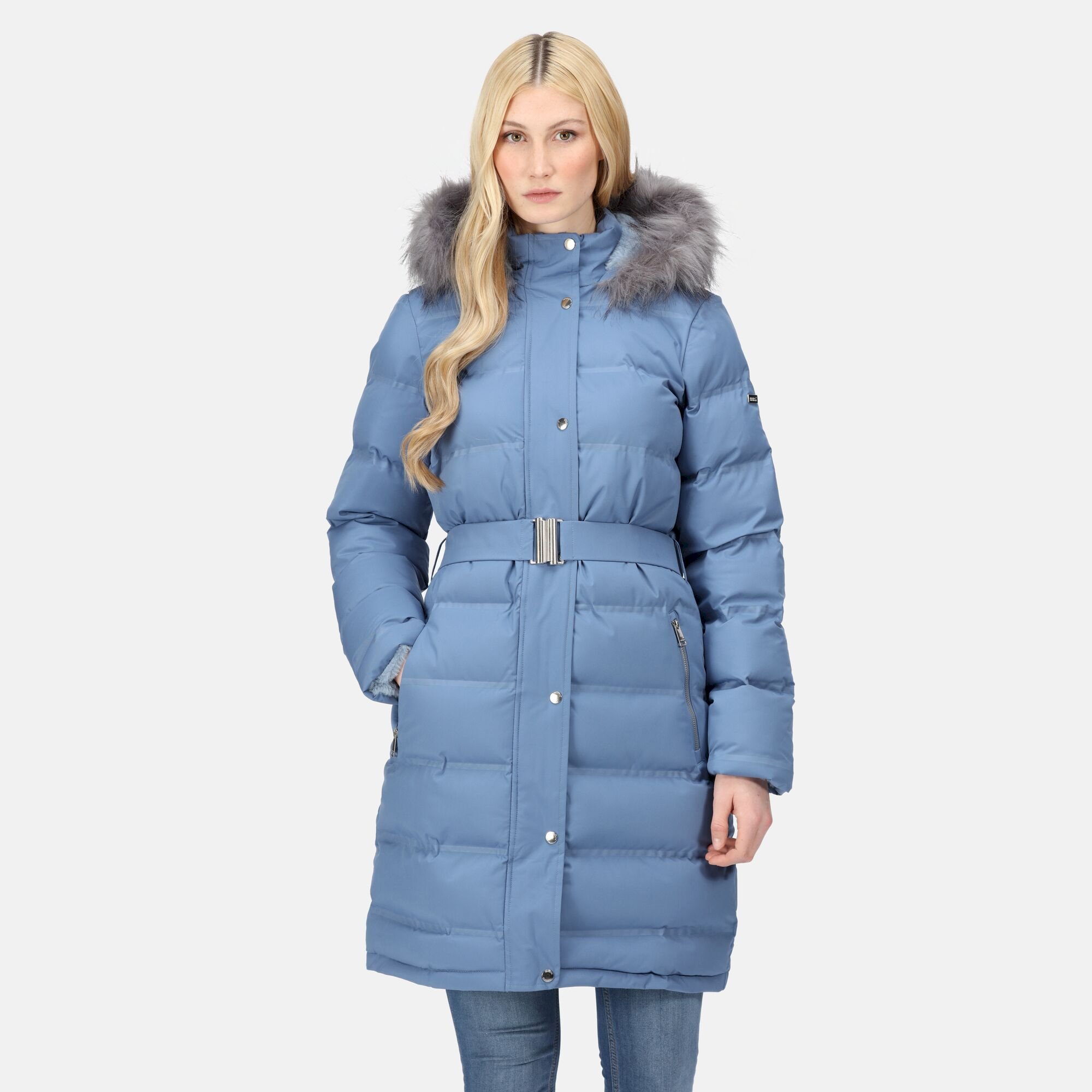 Women's Daleyza Thermal Parka Jacket | Slate Blue