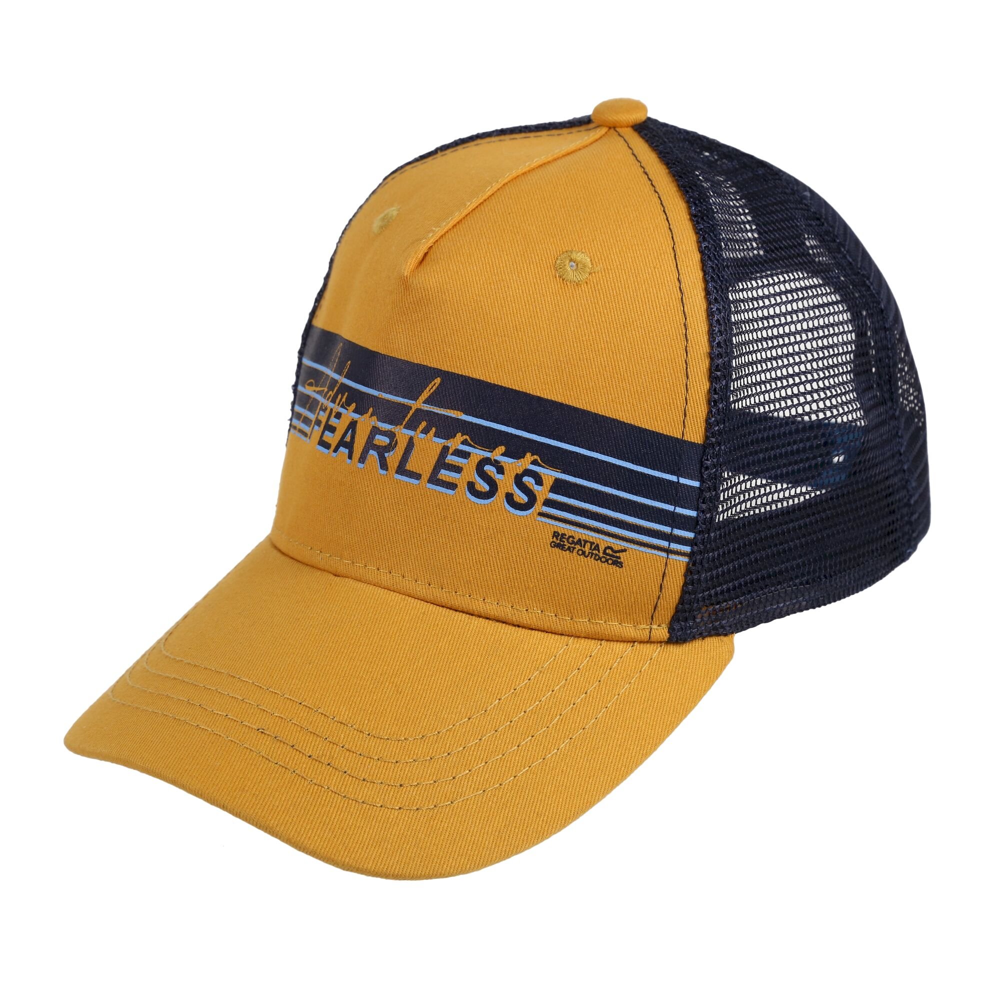 Kids' Tuyler Trucker Cap | Yellow Gold Navy