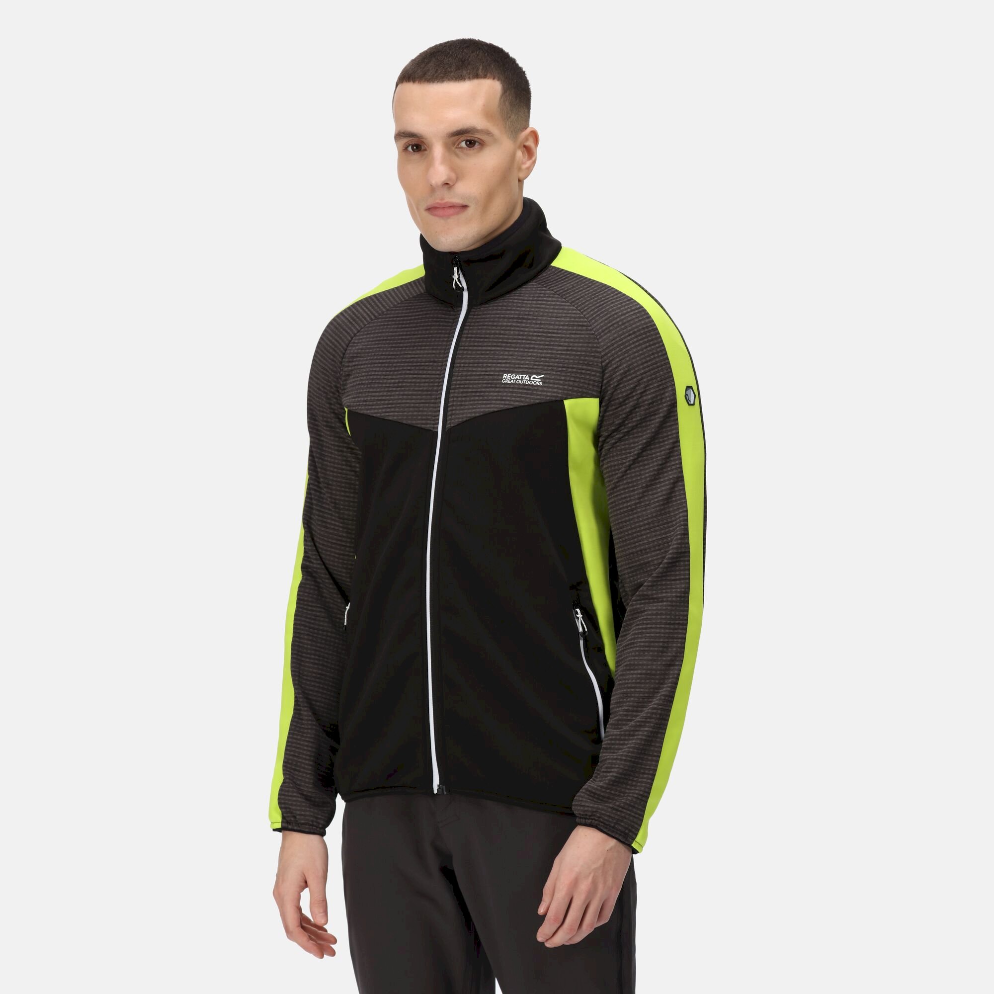 Men's Yare VI Softshell Jacket | Black Bright Kiwi