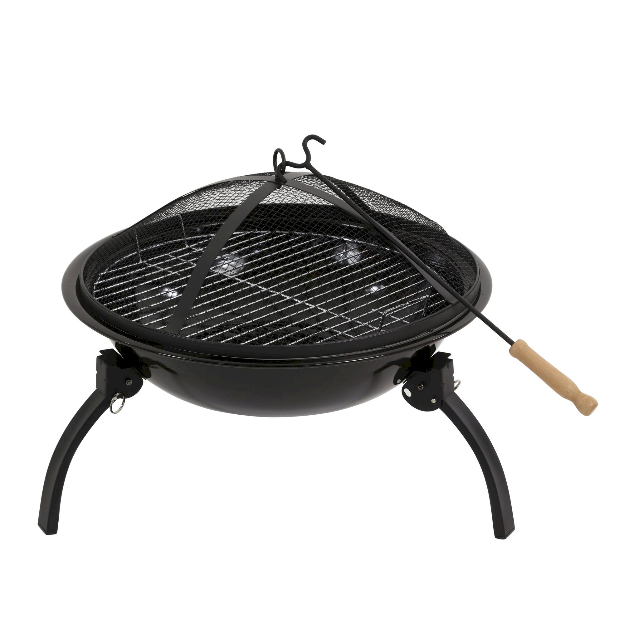 Firepit with Guard | Black
