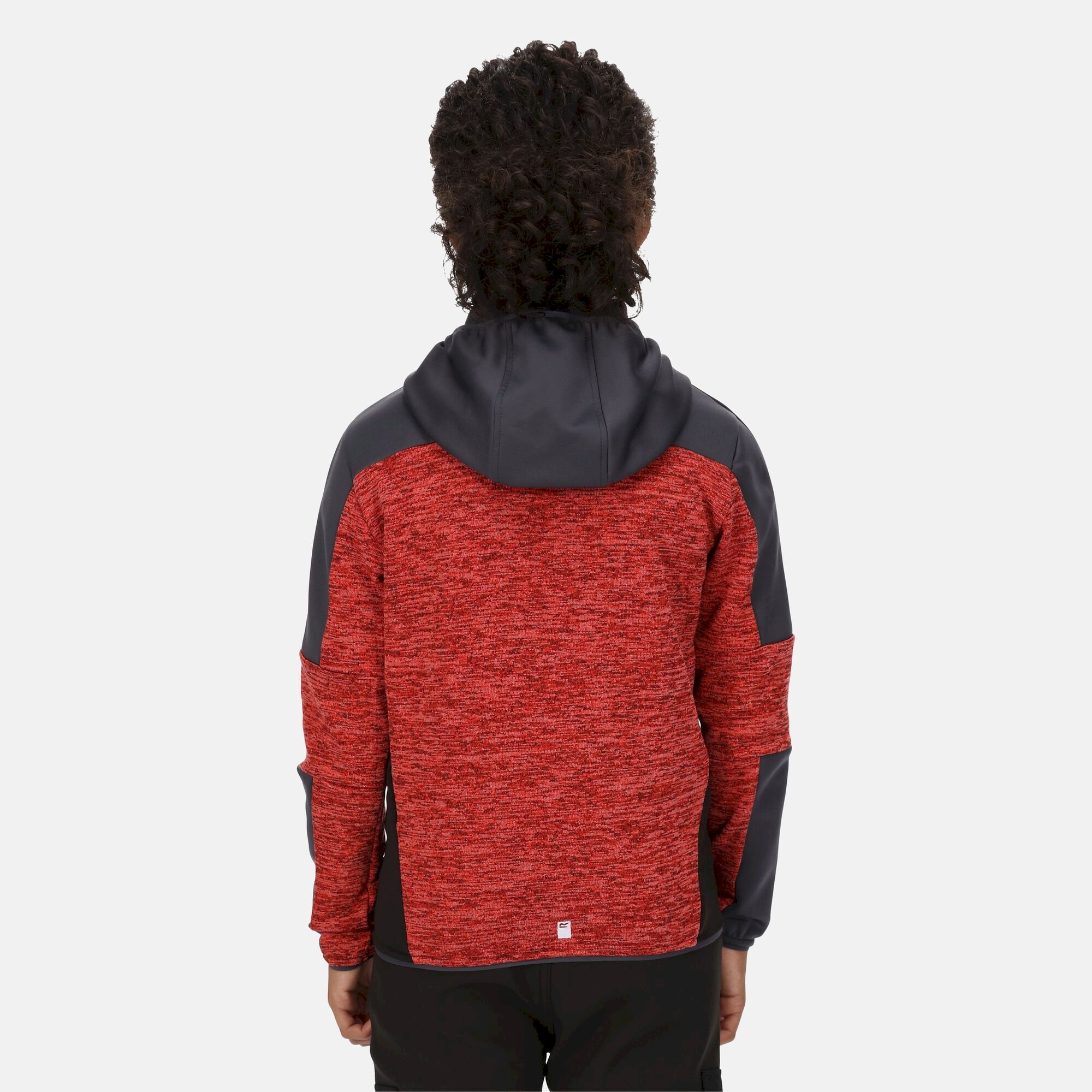 Kids' Dissolver V Full Zip Fleece | Fiery Red India Grey Black