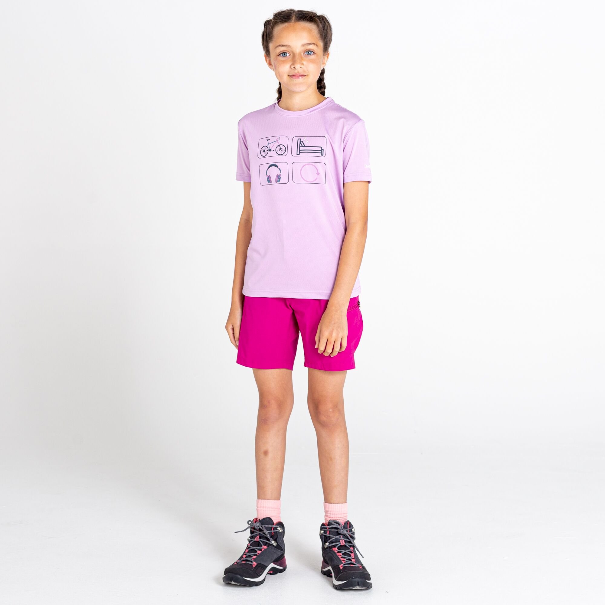 Dare 2b - Kids' Rightful Recycled Graphic Tee | Lupine Lavender