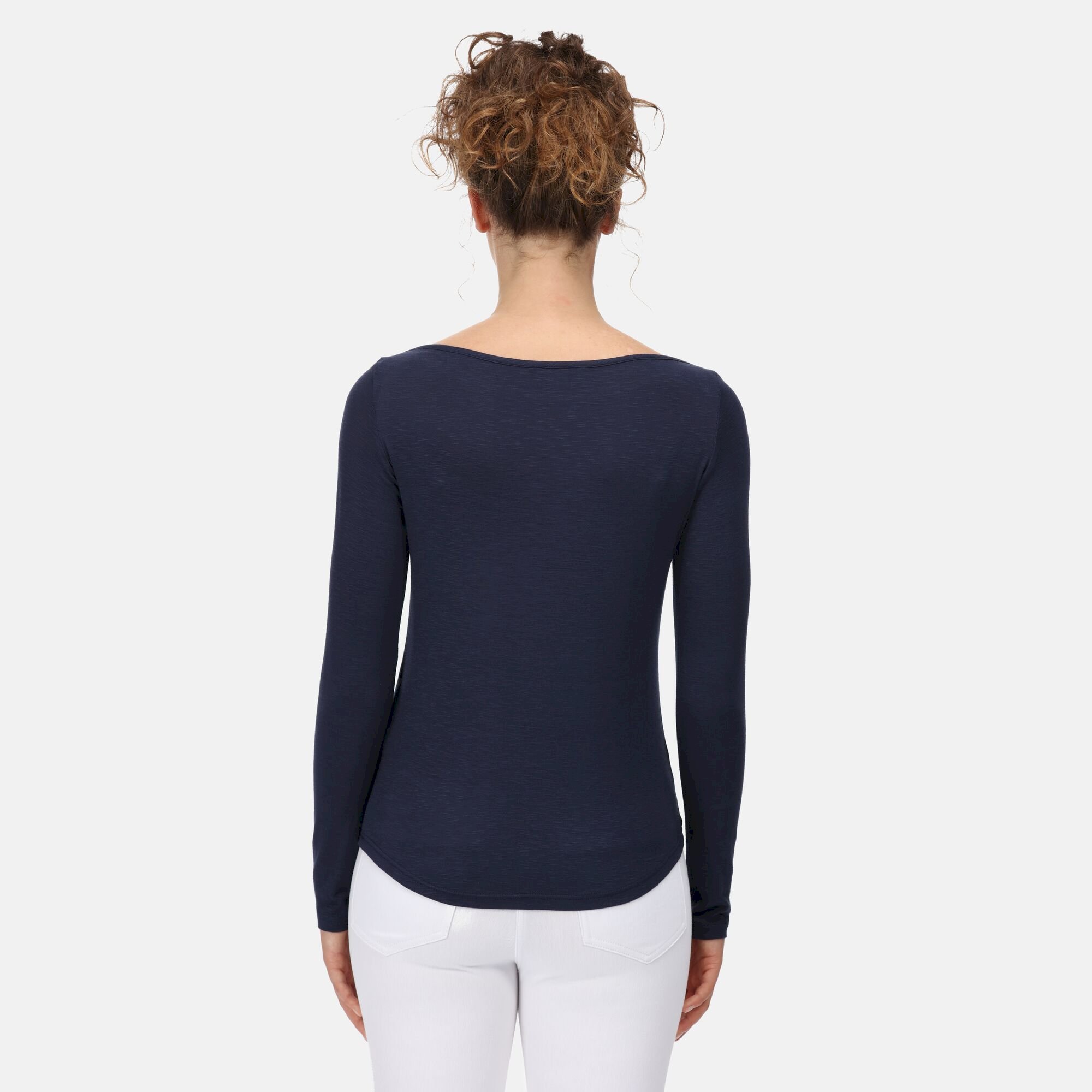 Women's Lakeisha Boat Neck Long Sleeve Top | Navy