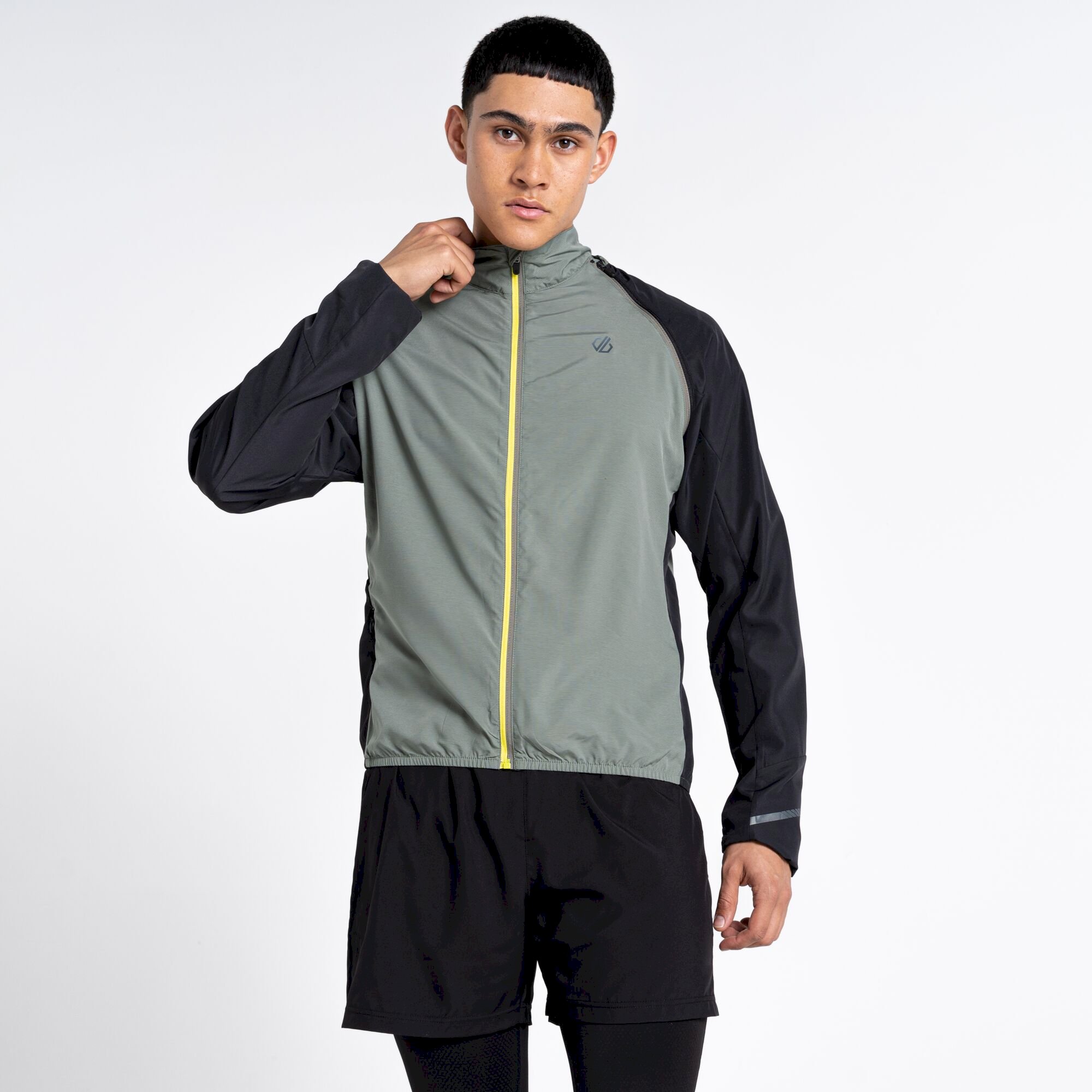 Dare 2b - Men's Oxidate Lightweight Windshell Jacket | Agave Green Black