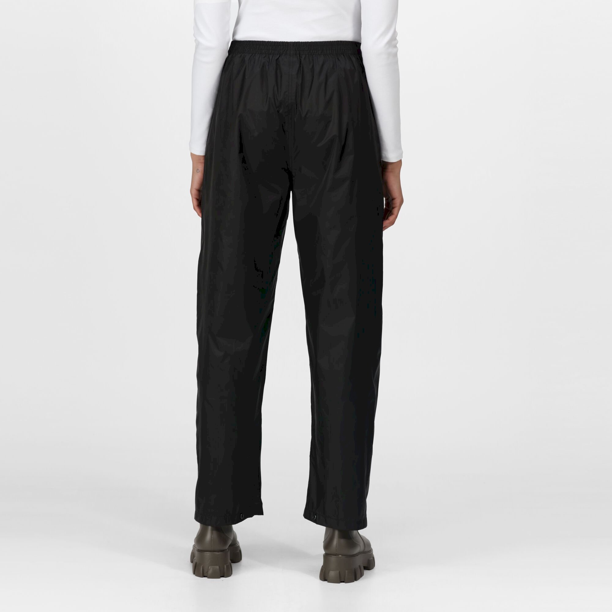 Womens Packaway Waterproof Trousers | Black
