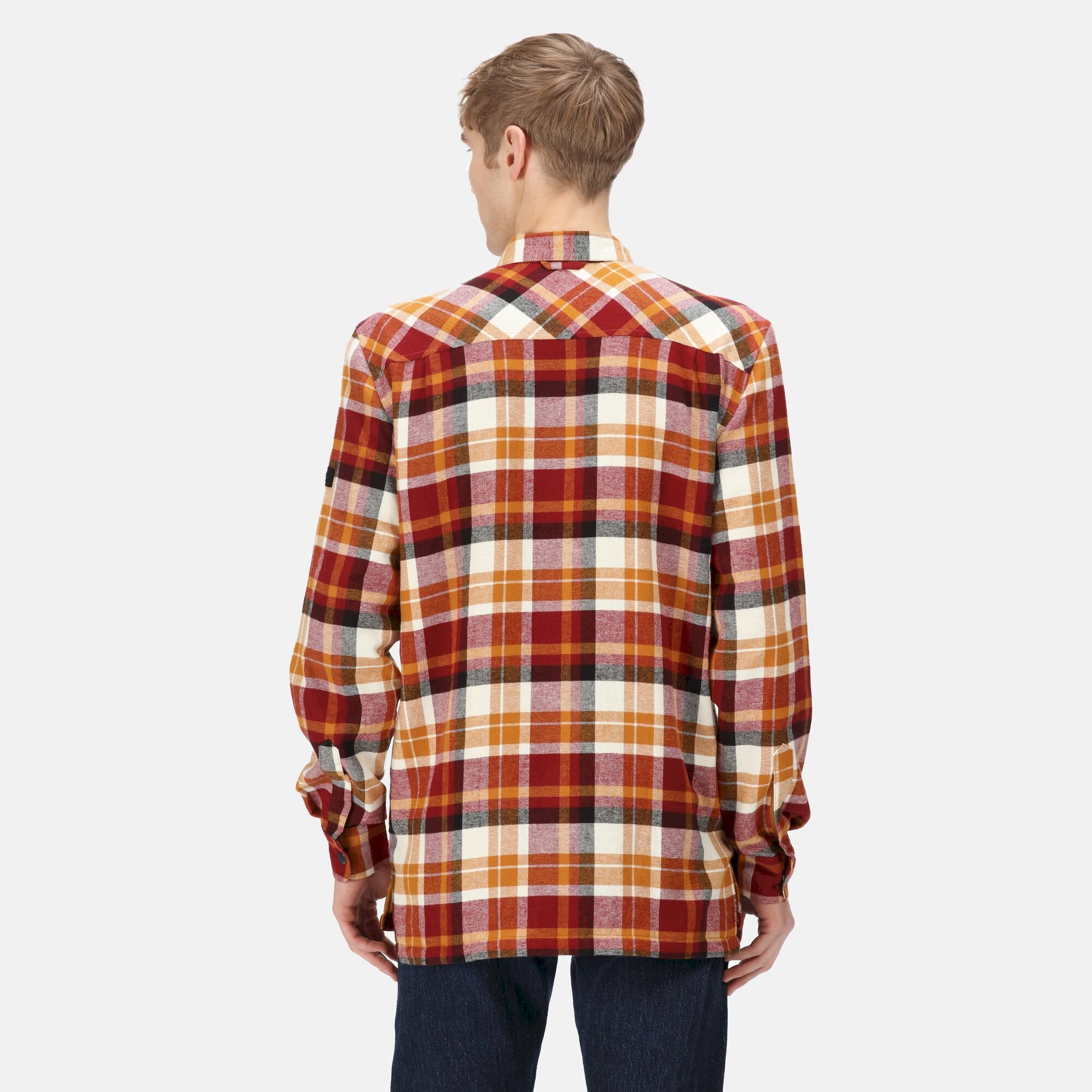 Men's Thamos Long Sleeved Checked Shirt | Cathay Spice Check