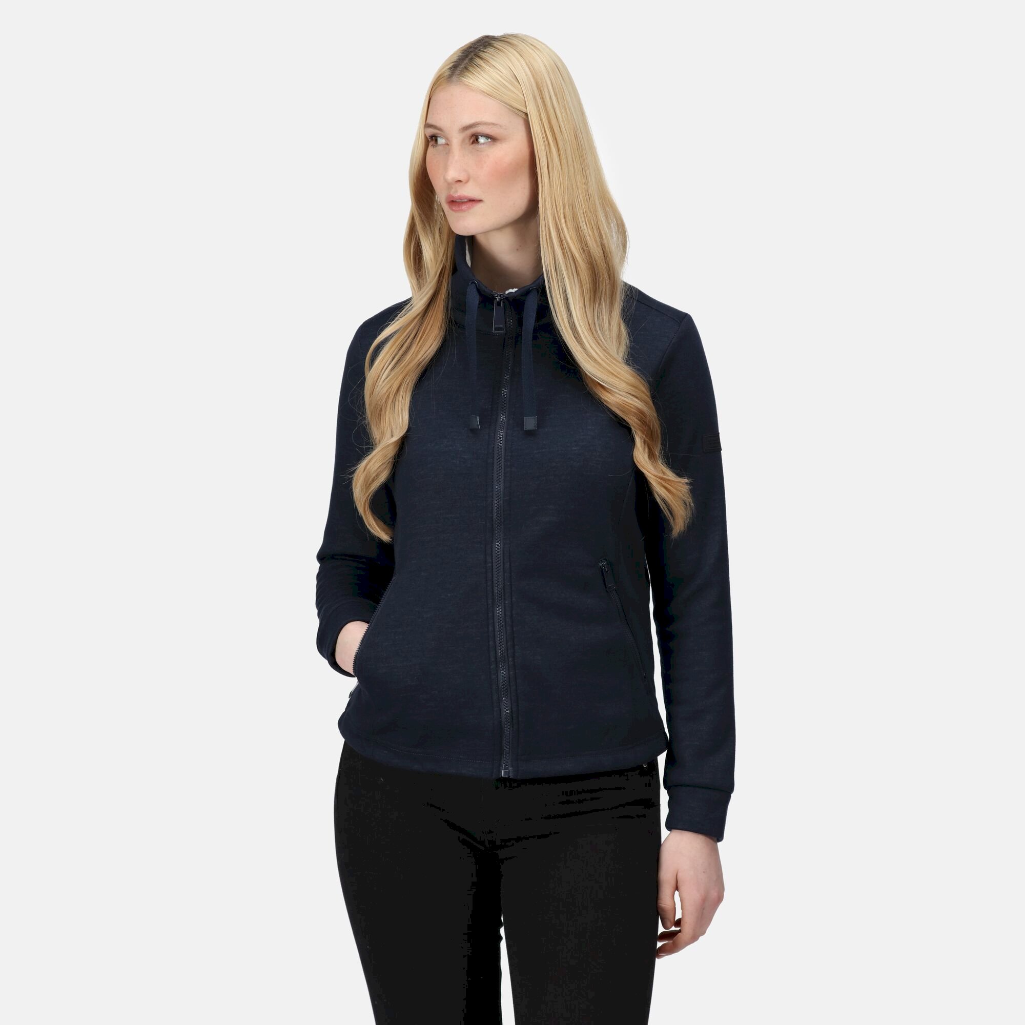 Women's Azariah Full Zip Fleece | Navy Ice Blue