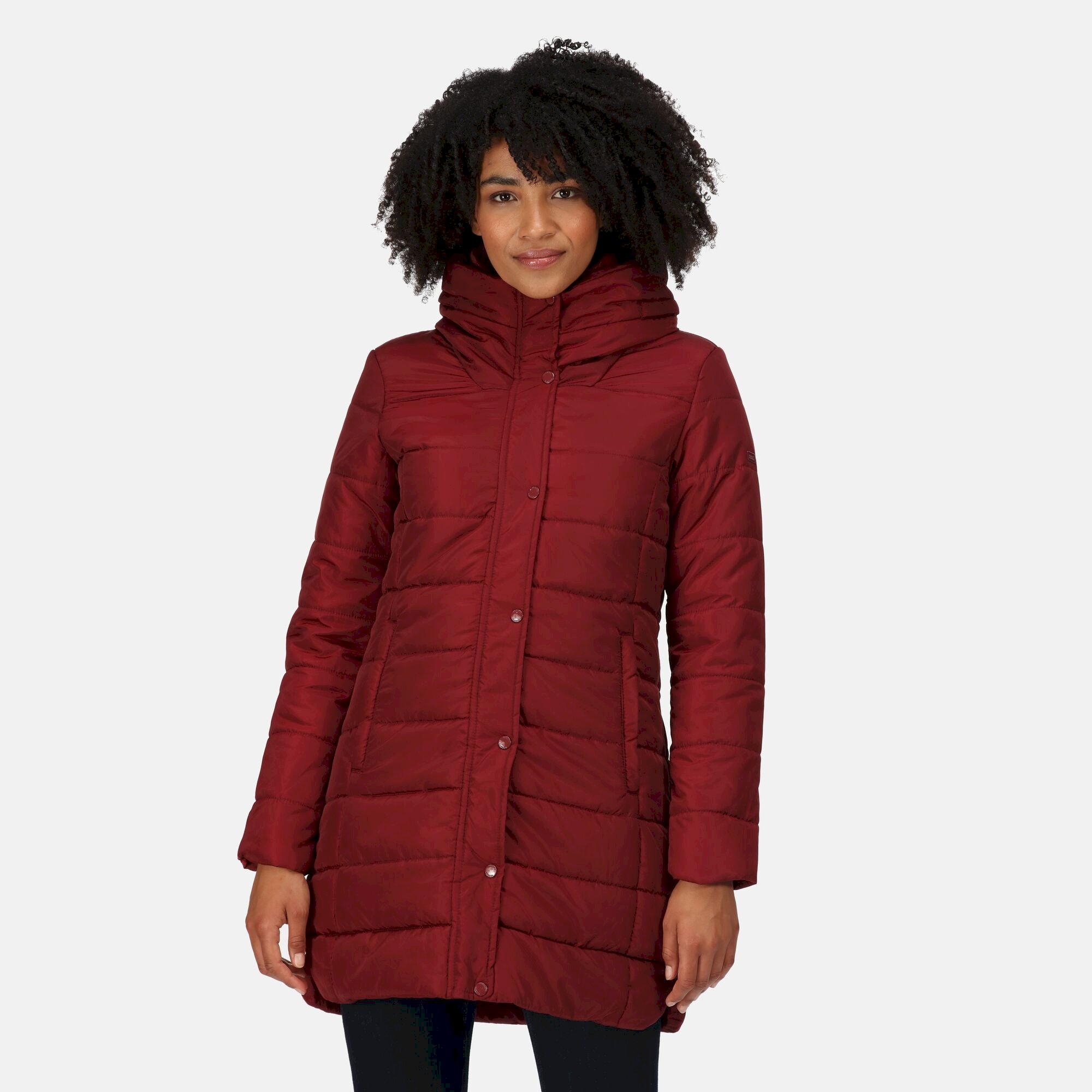 Women's Pamelina Hooded Parka Jacket | Cabernet