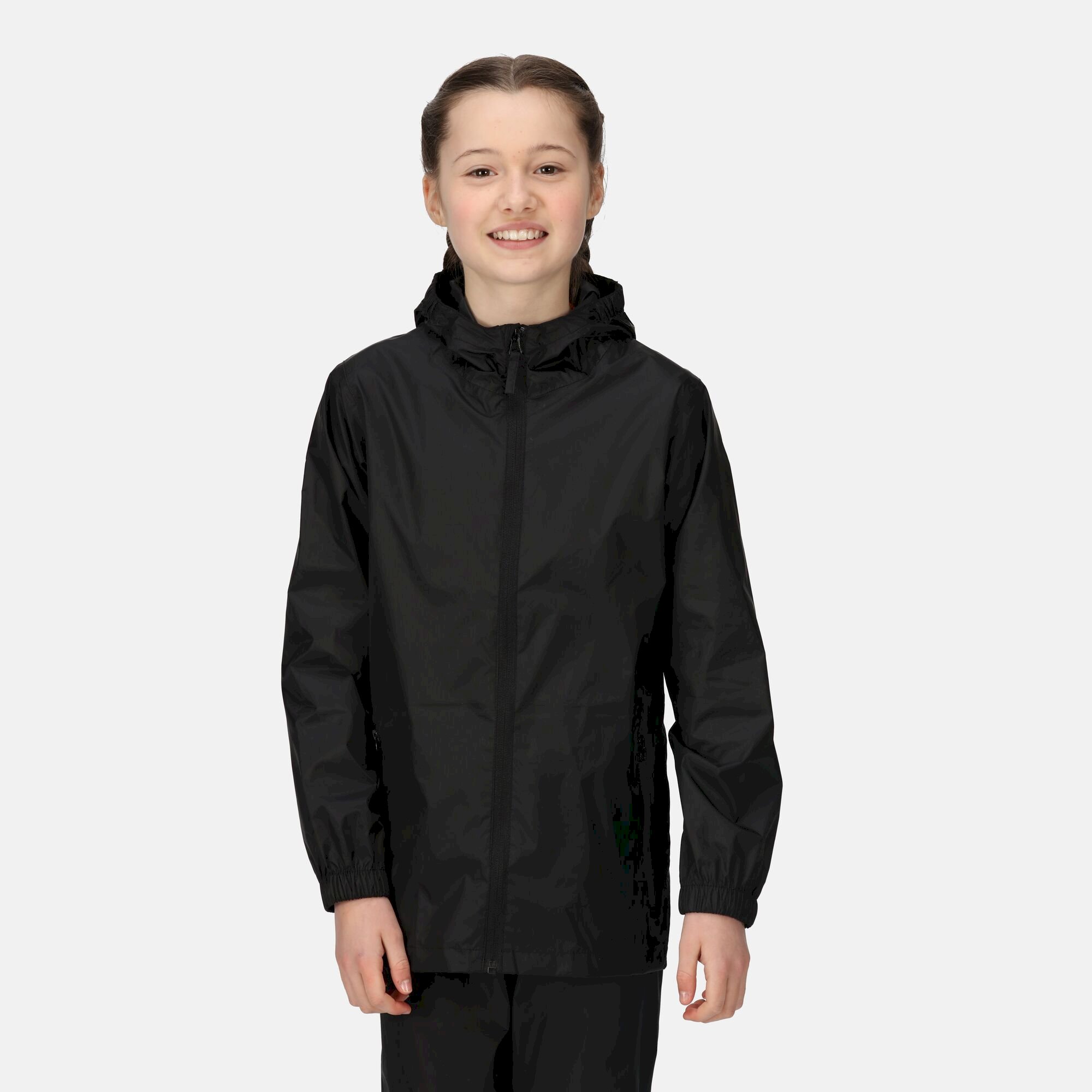 Kids' Packaway Waterproof Jacket | Black
