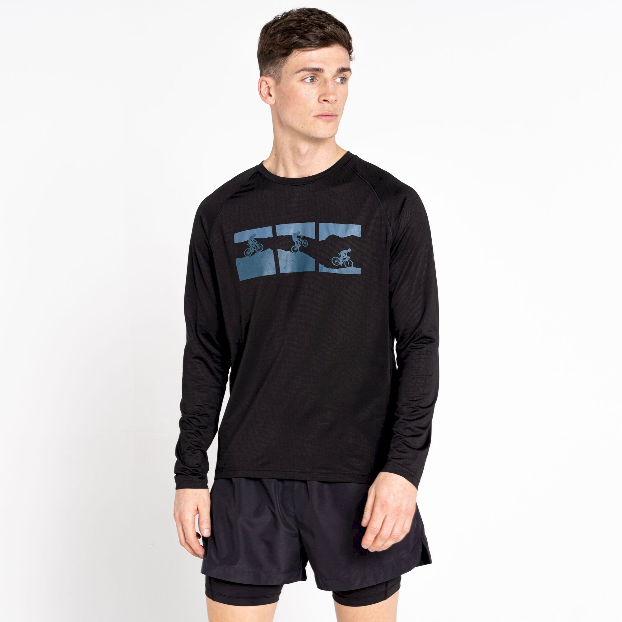 Dare 2b - Men's Righteous II Recycled Long Sleeved Tee | Black