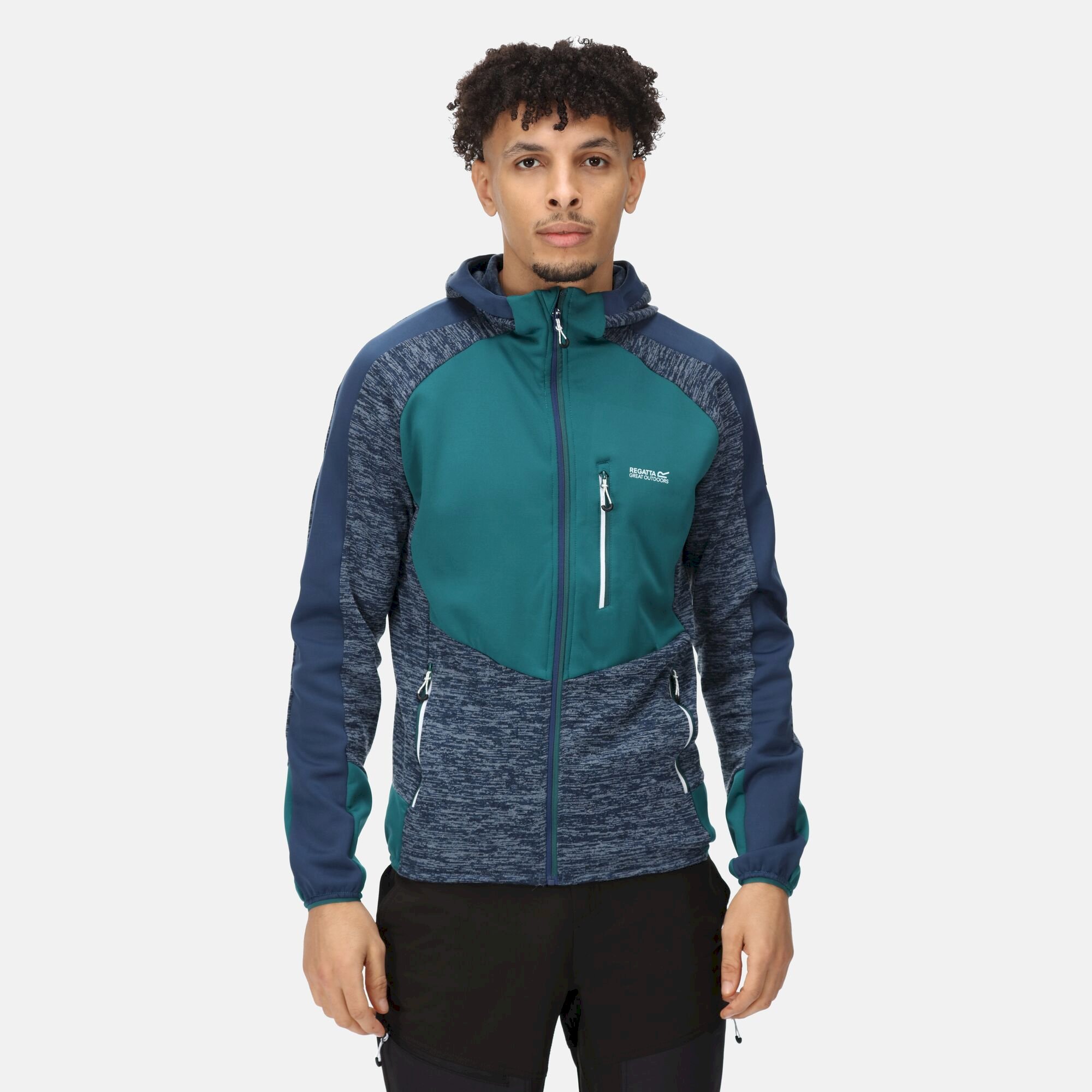 Men's Cadford IV Half Zip Fleece | Admiral Blue Pacific Green