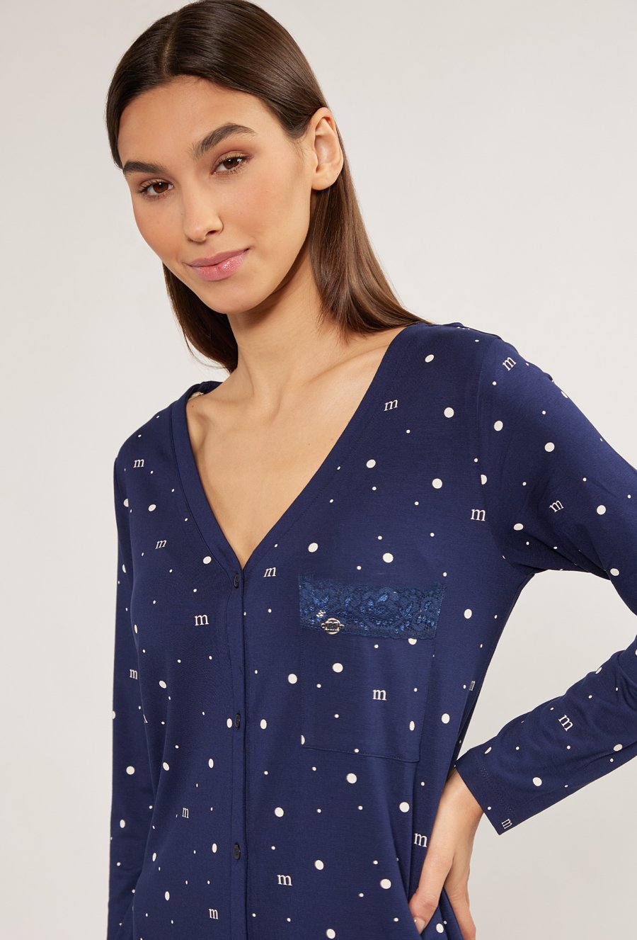 Wzorzysta koszula nocna