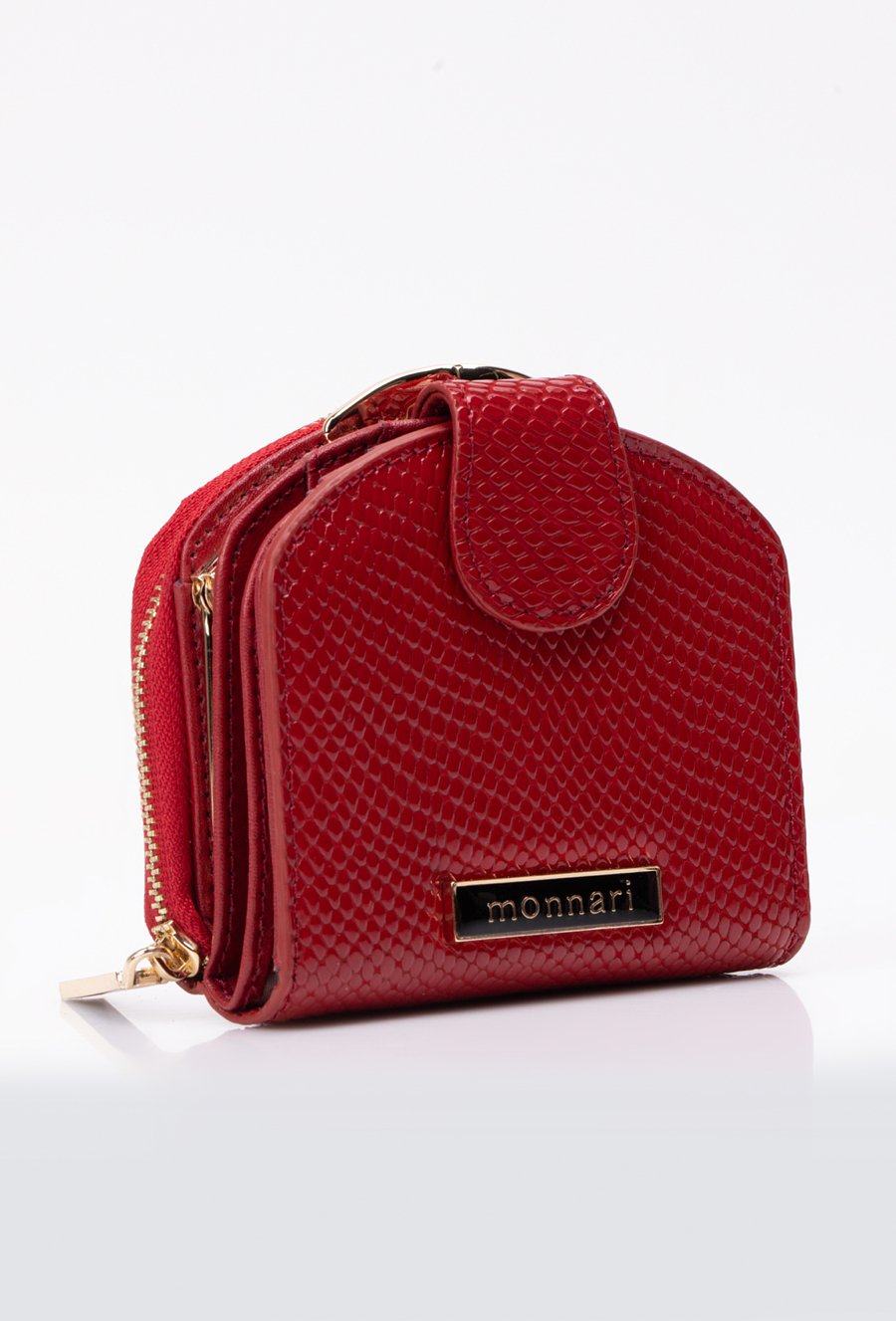 Mały sk&oacute;rzany portfel damski