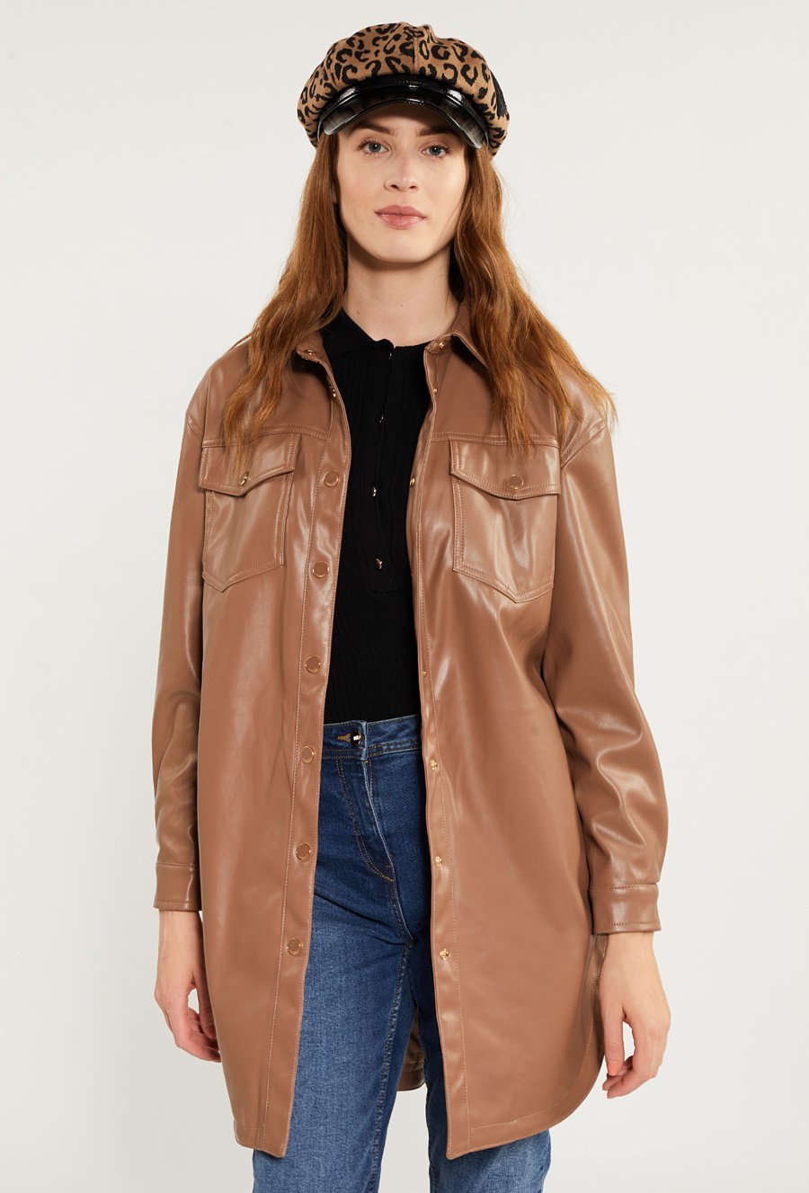 Kaszkiet ze zwierzęcym wzorem